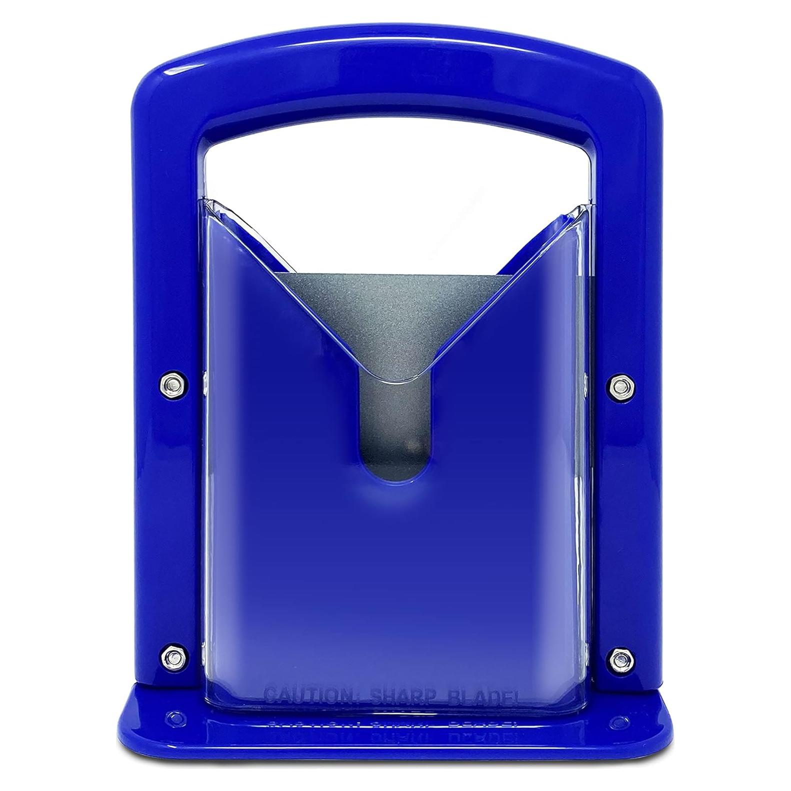 Cortador de Bagels Slyce - Azul, Acero Inoxidable, Seguro y Eficiente