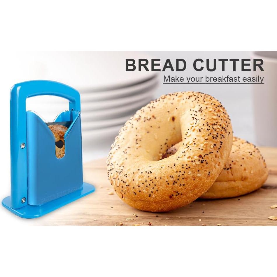 Cortador de Bagels MYKAGS Acero Inoxidable Azul 0.54 kg