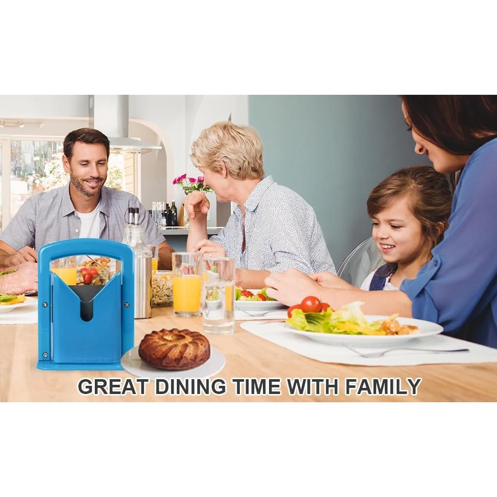 Cortador de Bagels MYKAGS Acero Inoxidable Azul 0.54 kg