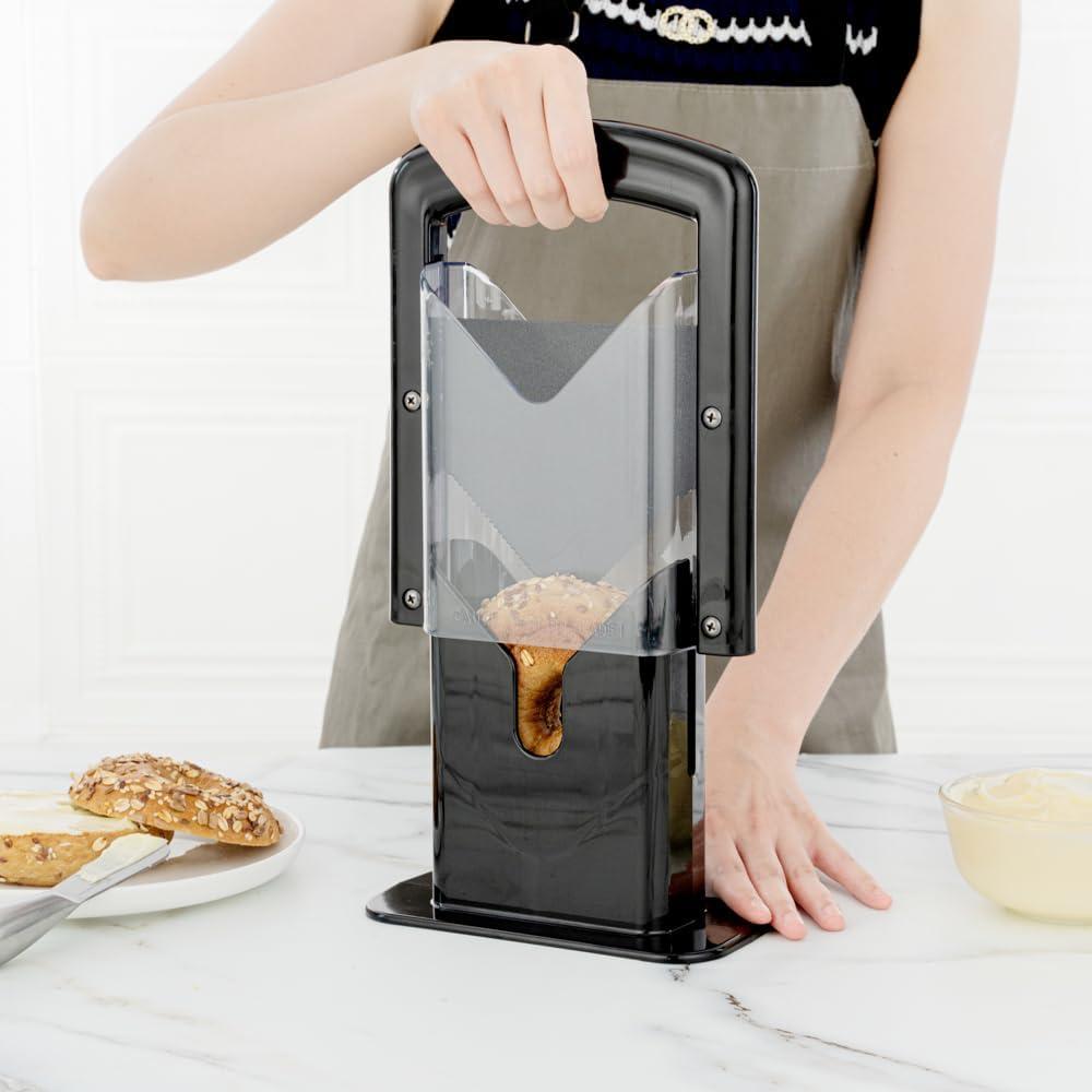 Cortador de Bagels Restaurantware RWT0866 Acero Inoxidable Negro