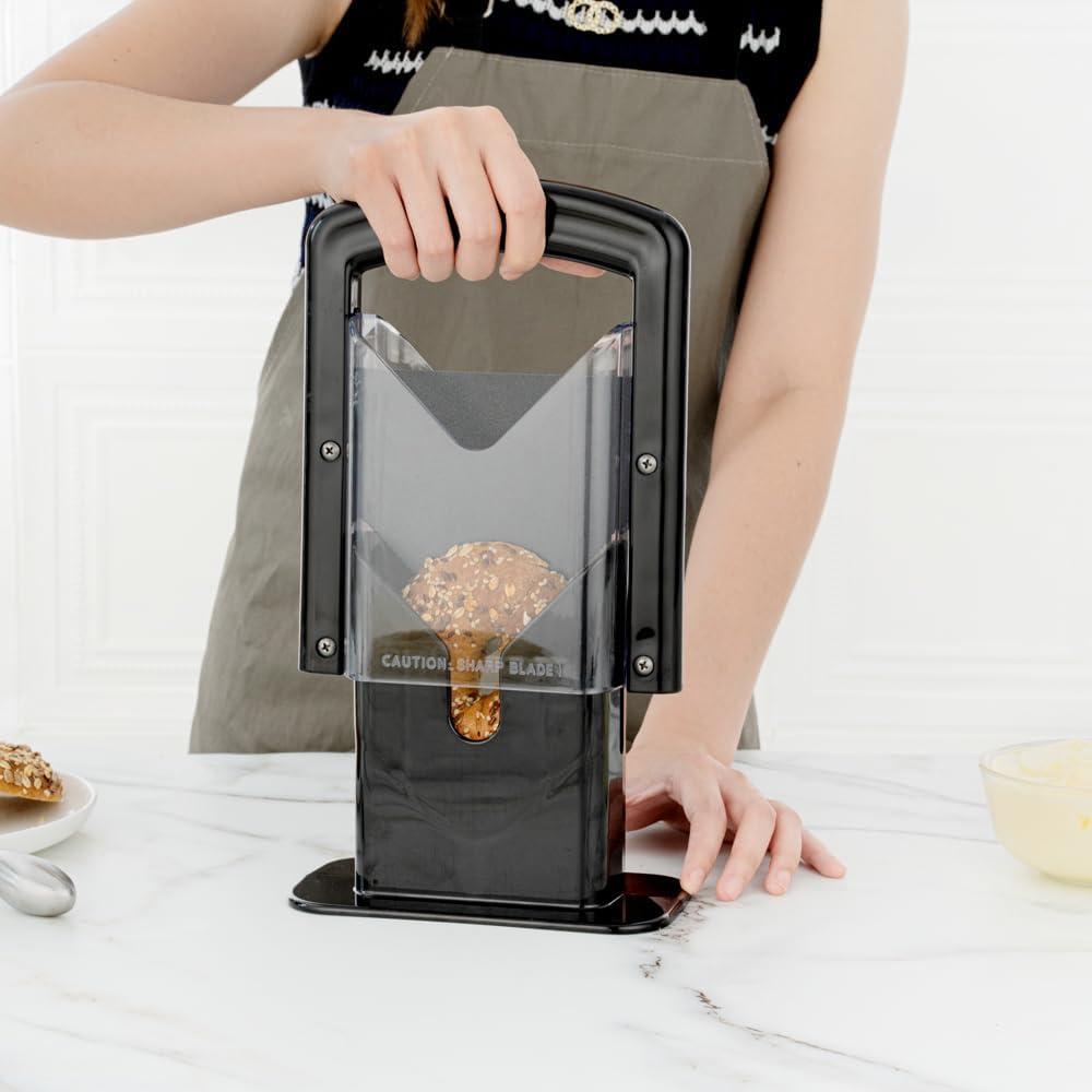 Cortador de Bagels Restaurantware RWT0866 Acero Inoxidable Negro