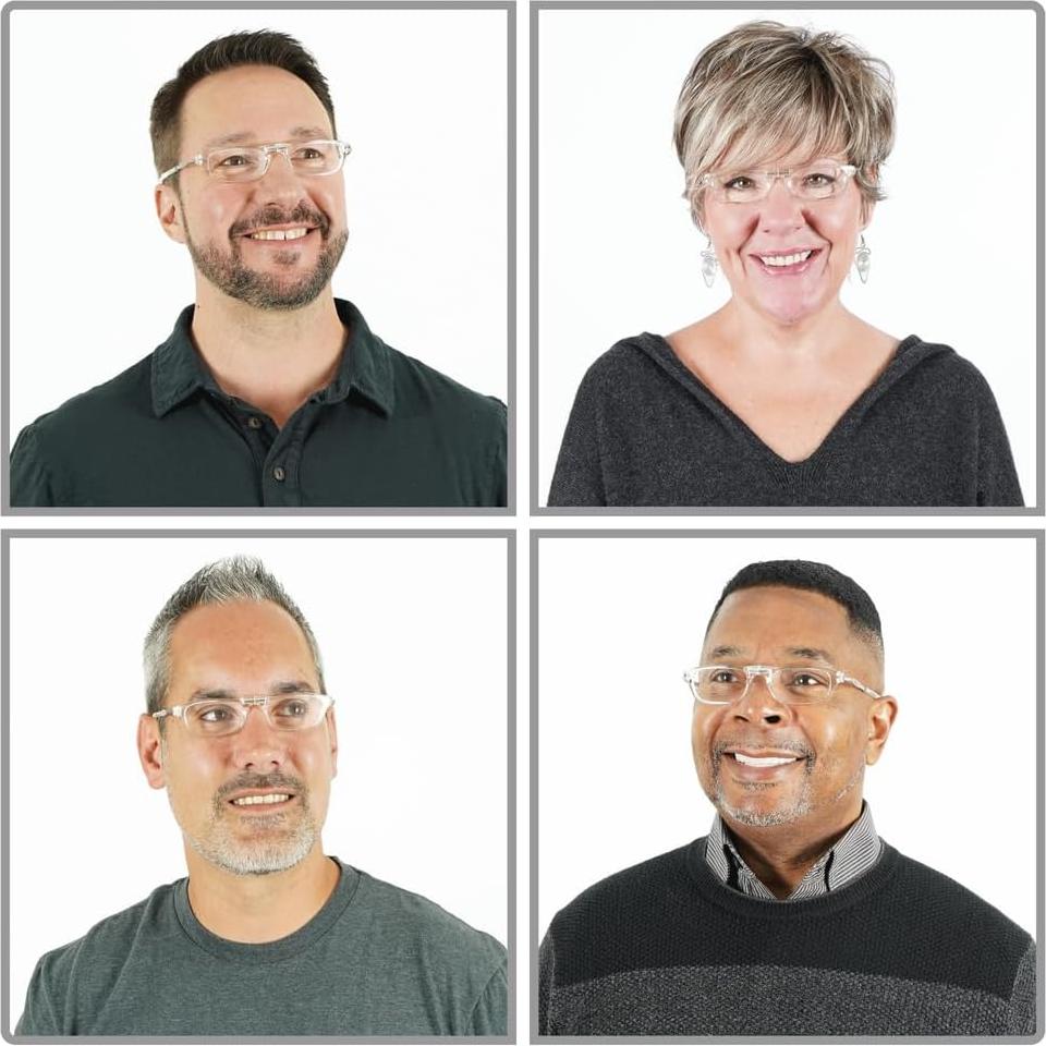 Gafas de lectura CliC transparentes M-XL 2.75 aumento