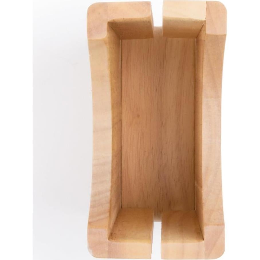 Cortador Sostenedor de Bagel Fox Run de Madera 7.6x13.3 cm