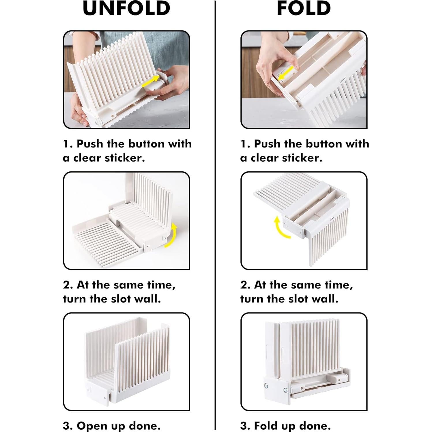 Cortador de Pan Geedel Plegable y Compacto Sin BPA 24.5x14x19cm