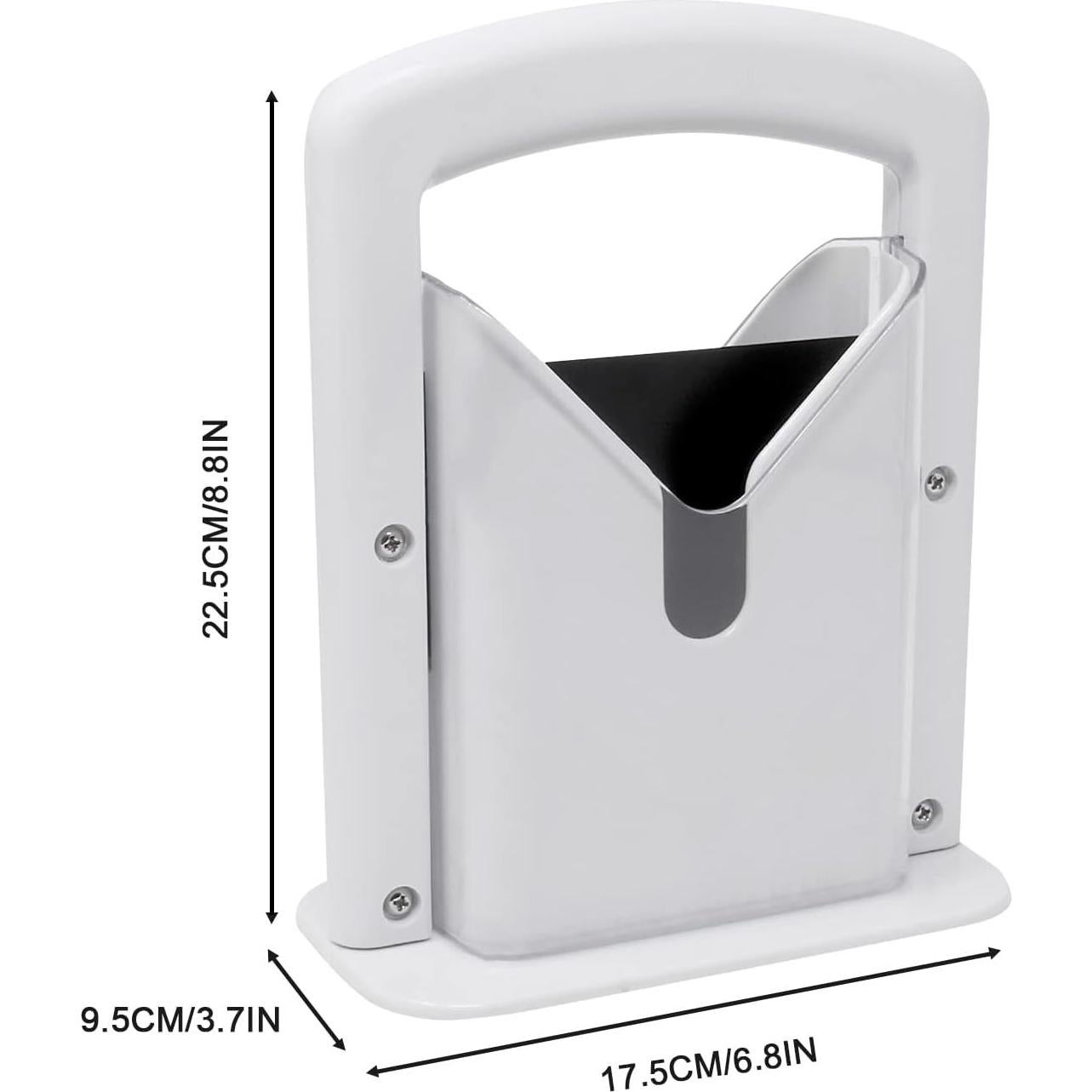 Cortador de Bagels IRUZJZC Blanco Acero Inoxidable 17.3x9.4 cm