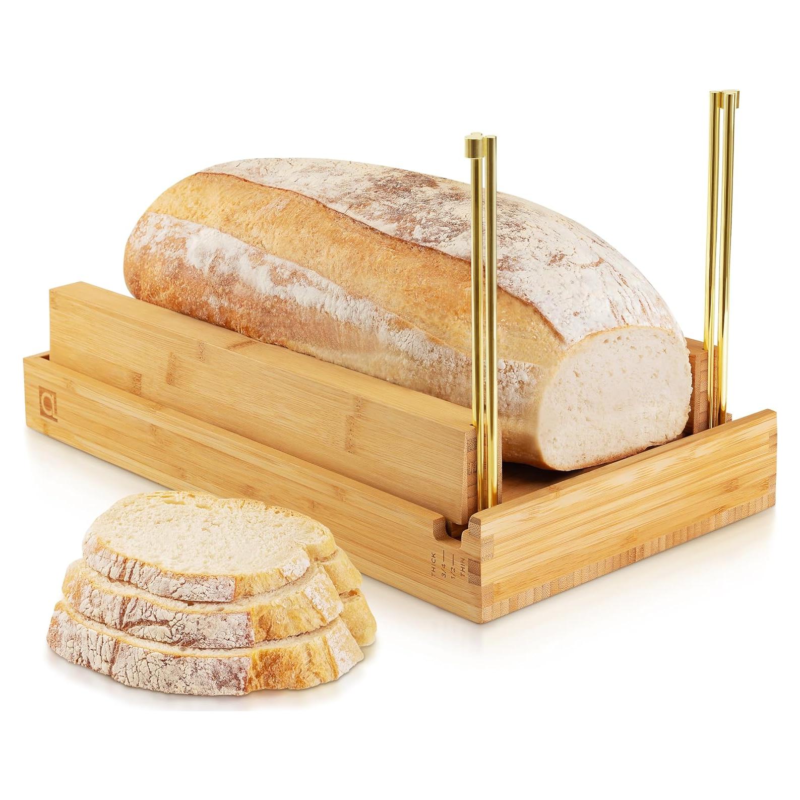 Cortador de Pan de Bambú Apace Living - Ajustable 16.5 cm