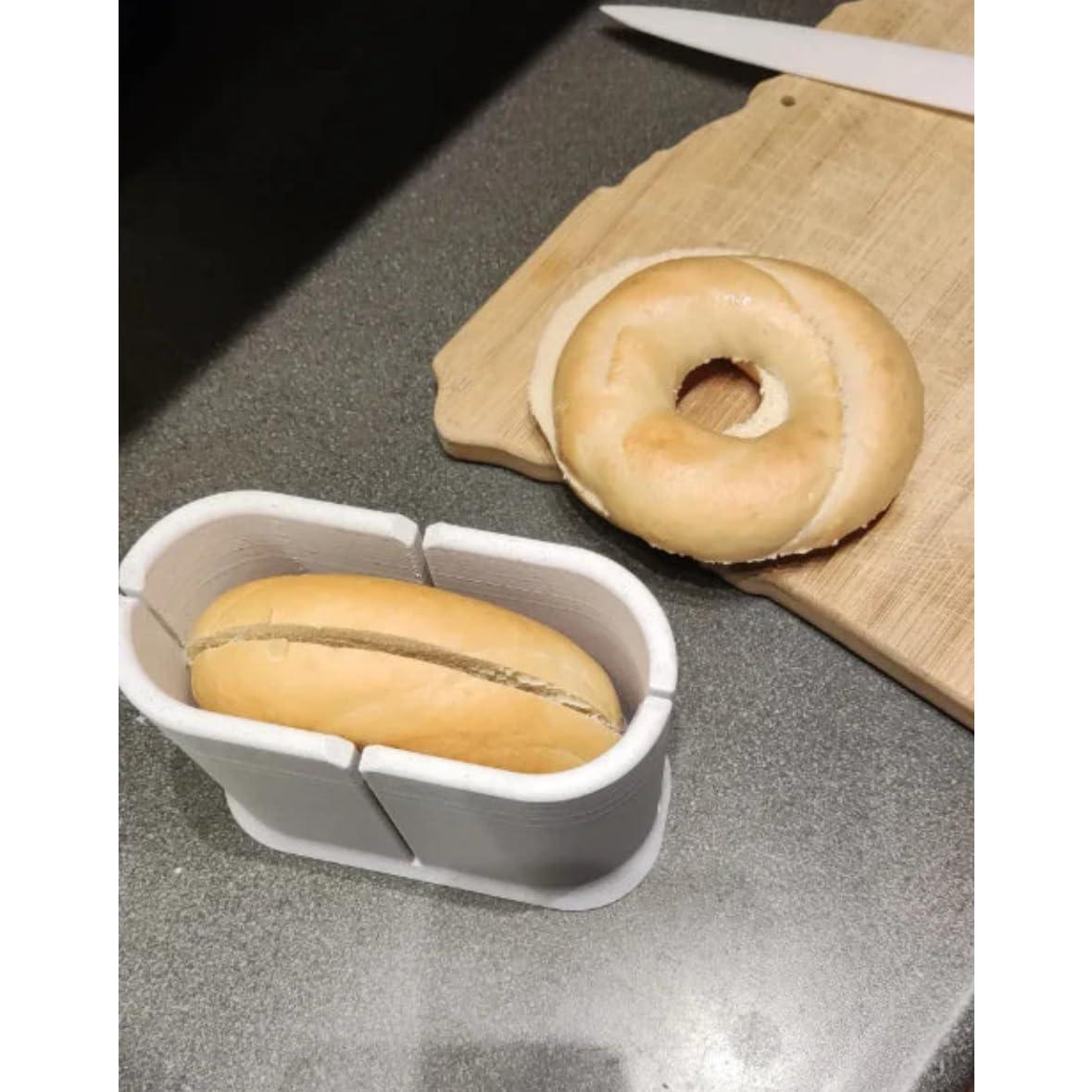 Cortador de Bagel Marrón - Estante para Cortar Bagel