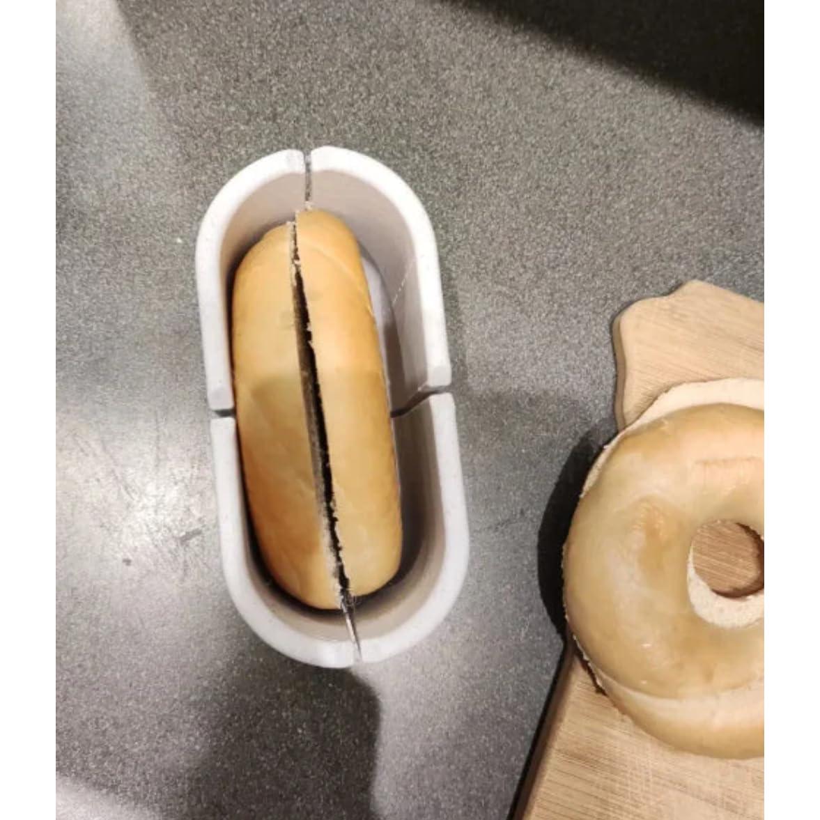 Cortador de Bagel Marrón - Estante para Cortar Bagel