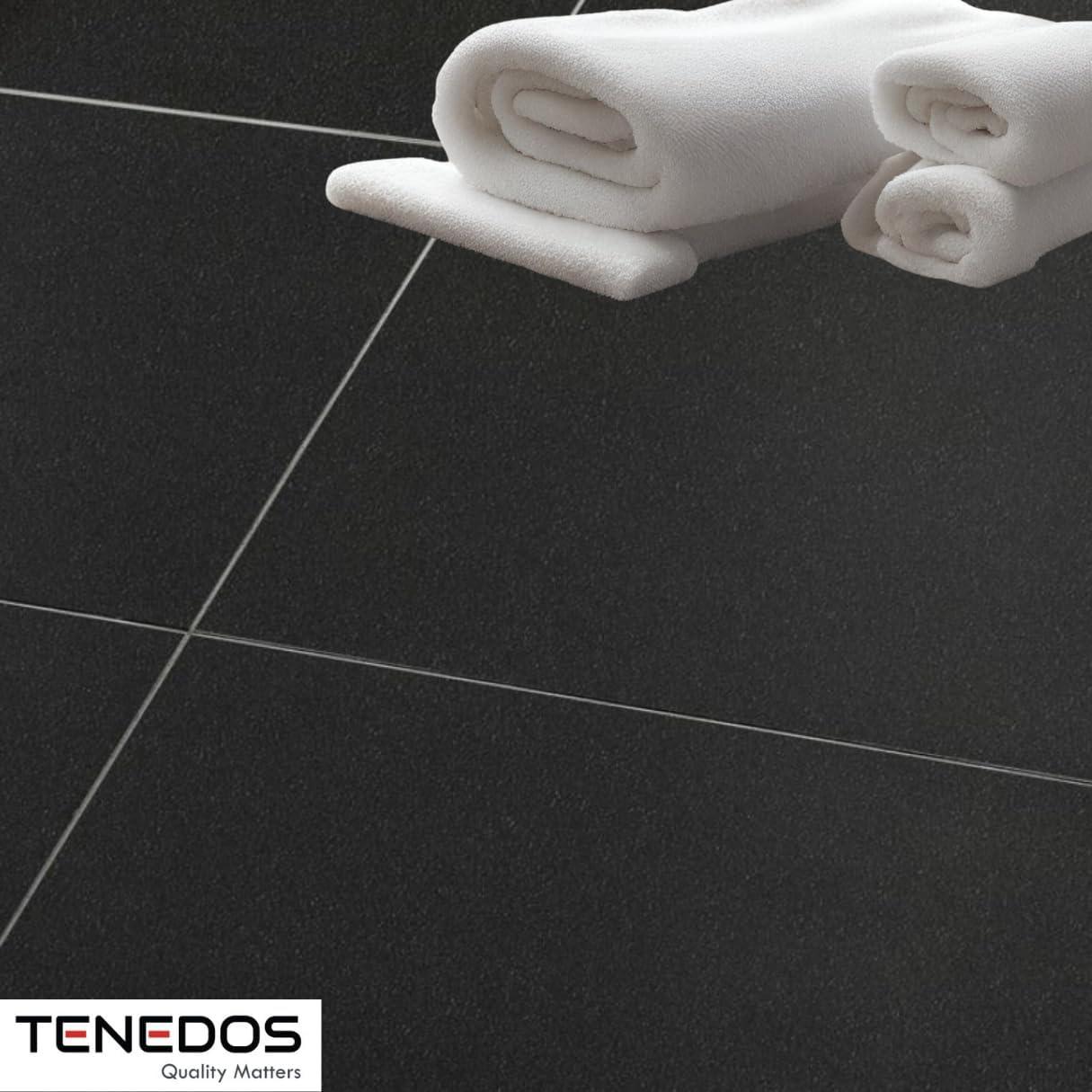 Azulejo de Porcelana Tenedos 30.16x30.16 cm Negro Semi Mate