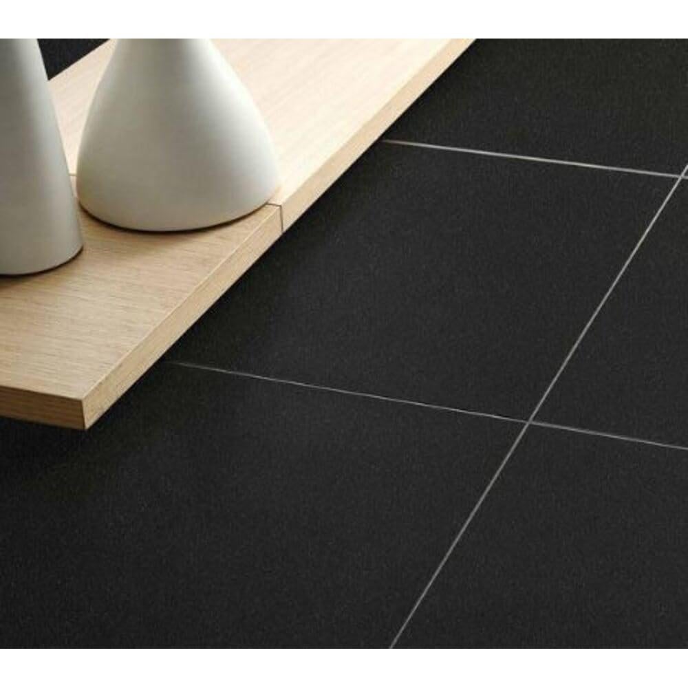 Azulejo de Porcelana Tenedos 30.16x30.16 cm Negro Semi Mate