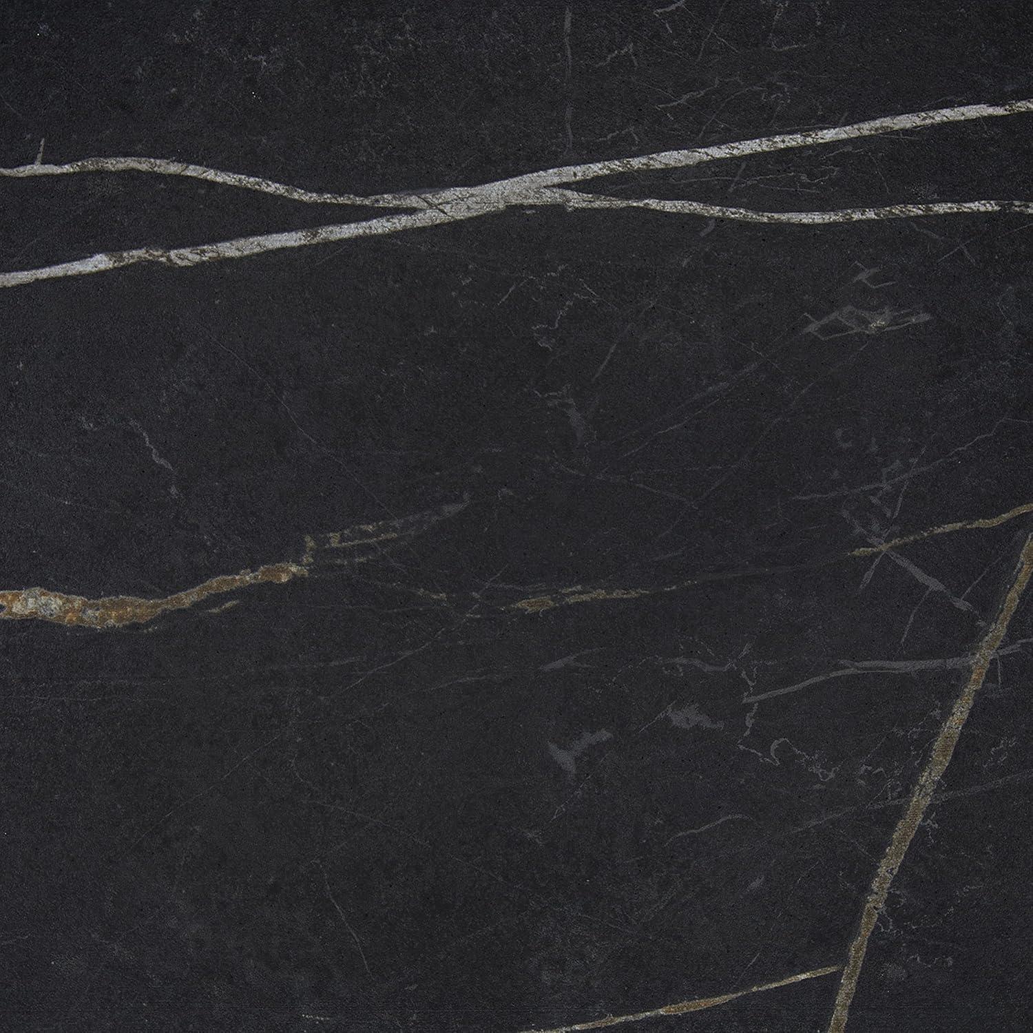 Azulejo de Porcelana Daltile Perpetuo 30.48x30.48 cm Negro Infinito