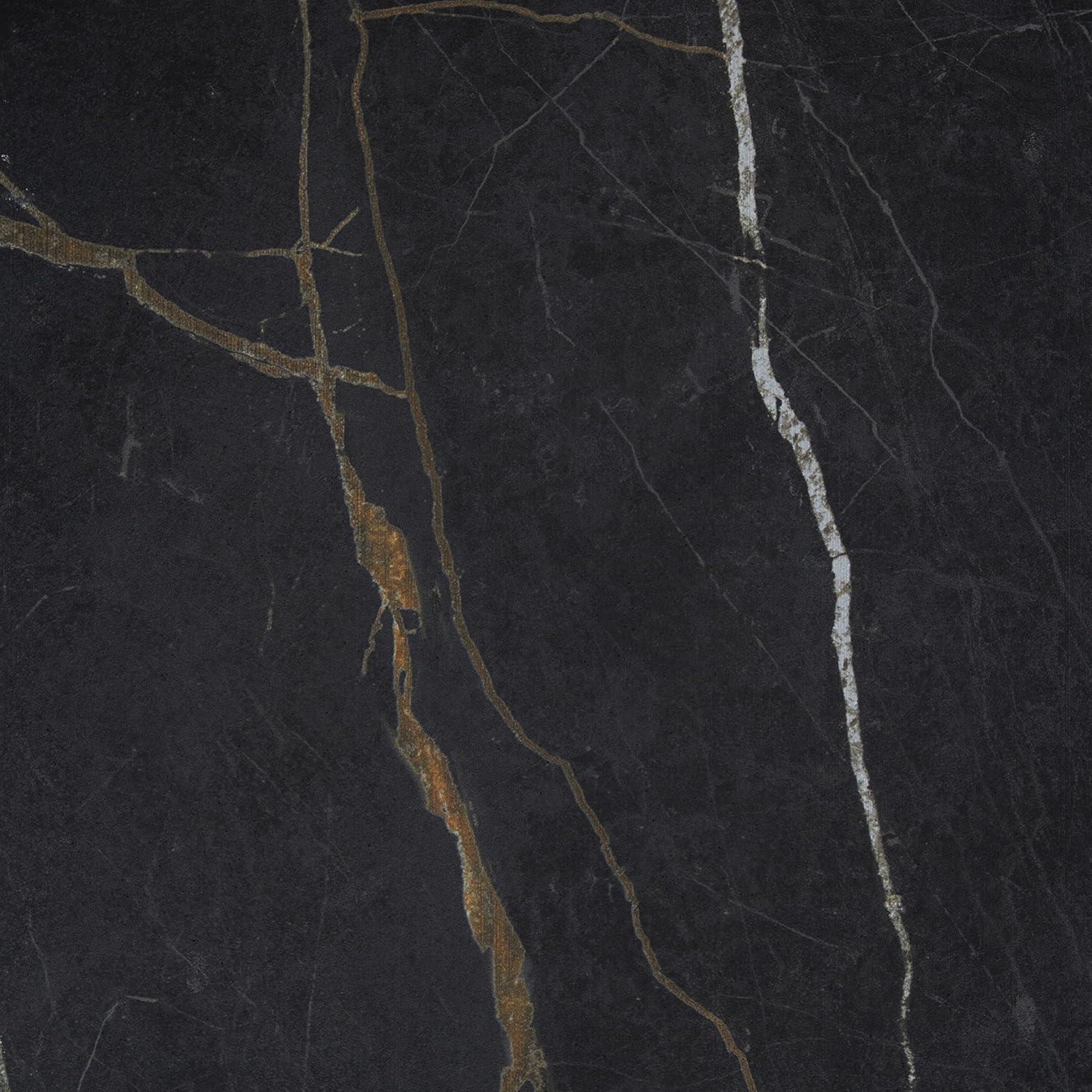 Azulejo de Porcelana Daltile Perpetuo 30.48x30.48 cm Negro Infinito