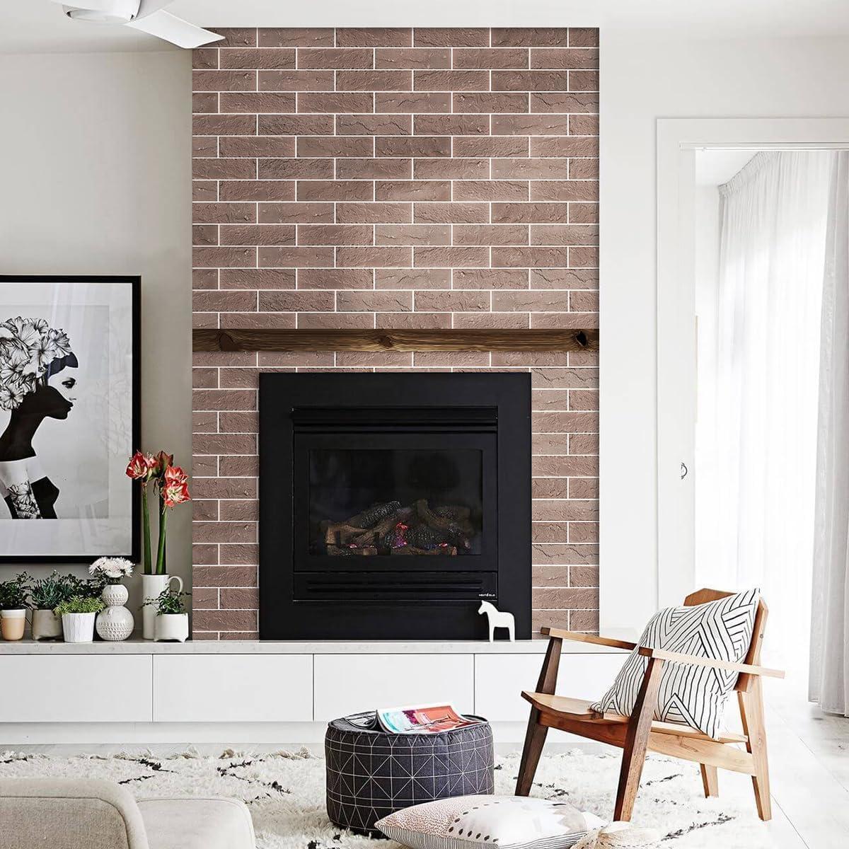 60 Azulejos de Pared TORURAL Ladrillo Delgado Rojo/Marrón 0.79 m²