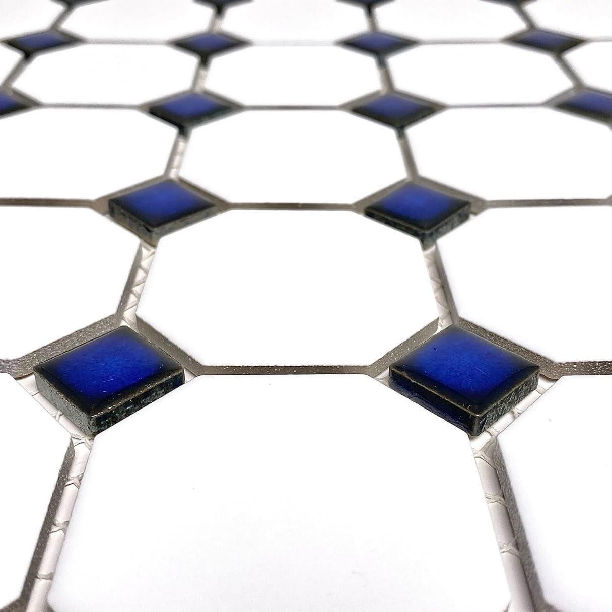 Mosaico Porcelana Mate Octagonal Tenedos 20 Hojas 1.86 m²