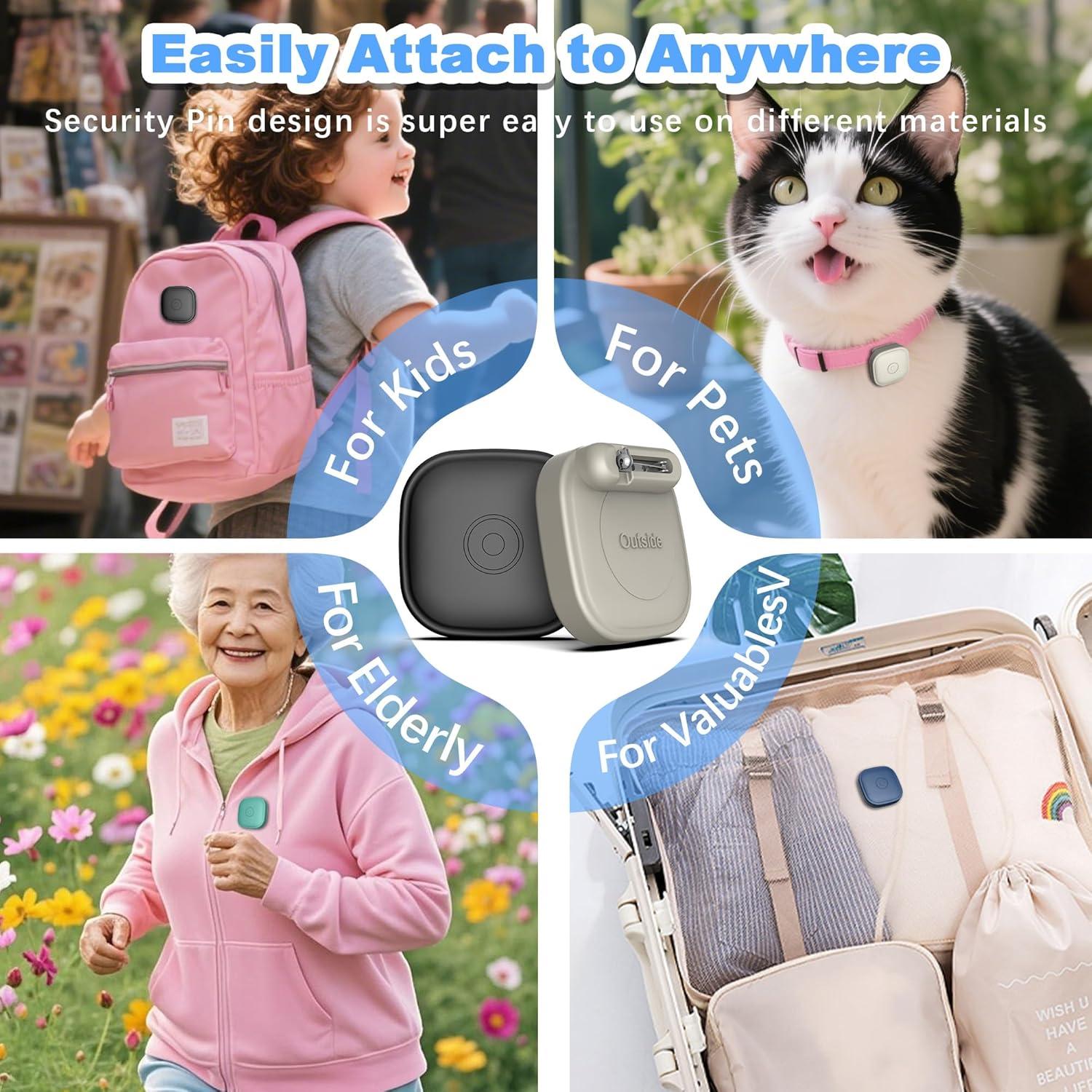 4 Fundas de Silicona LAKSDIURT para Tile Mate 2024 Impermeables