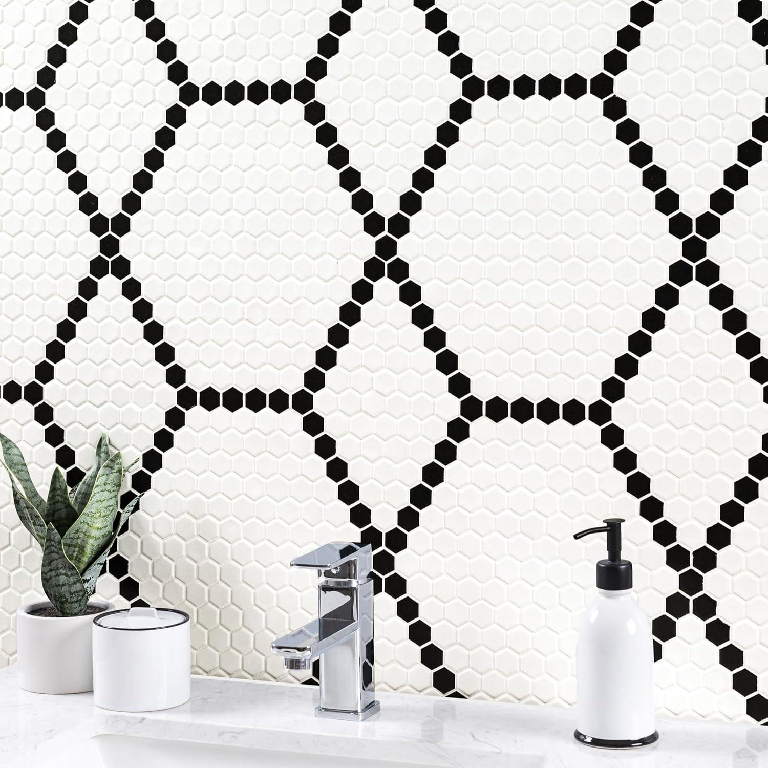 Azulejo de Porcelana Mate MSI Patrón Colmena 30.48x30.48 cm