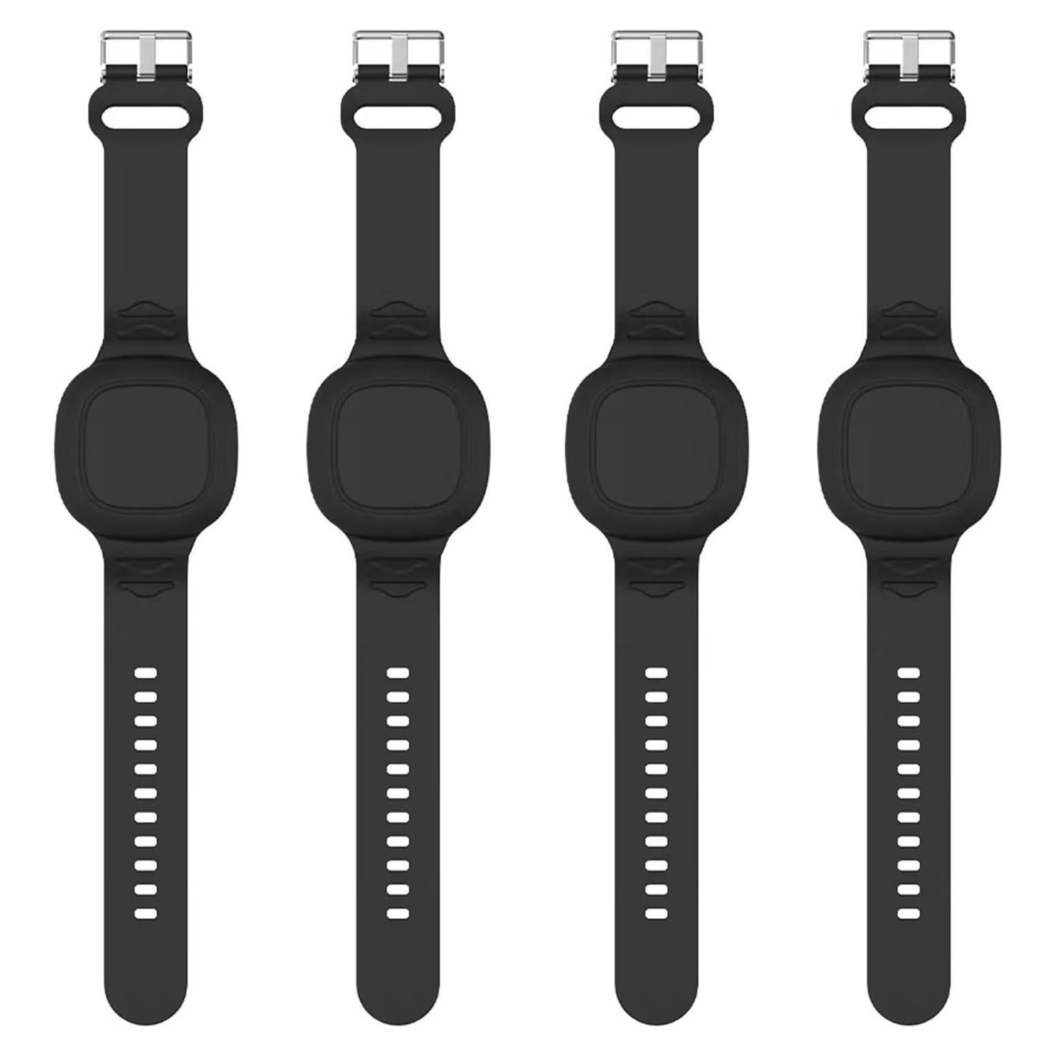 4 Pulseras de Silicona Impermeables para Tile Mate 2022 - Negro