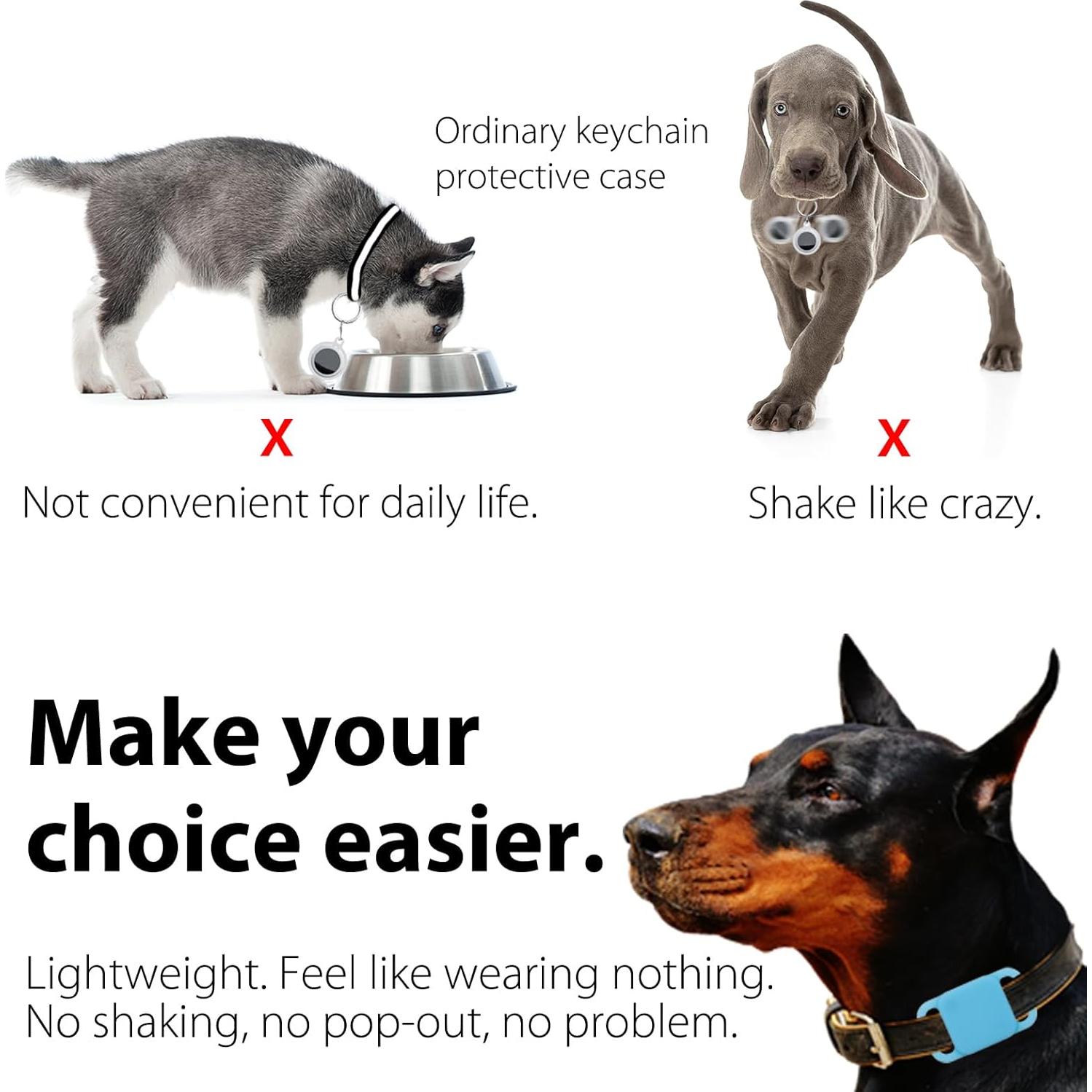 Soporte de Collar de Perro Fretime para Tile Mate 2020/2018 - 2 Pzas