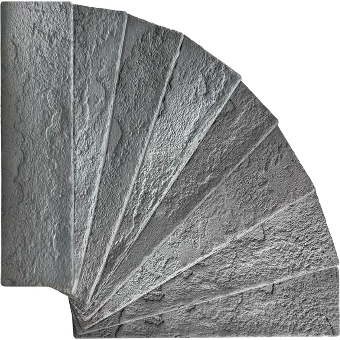 Revestimiento de Ladrillo Falso TORURAL 3D Gris Blanqueado 100 Unidades