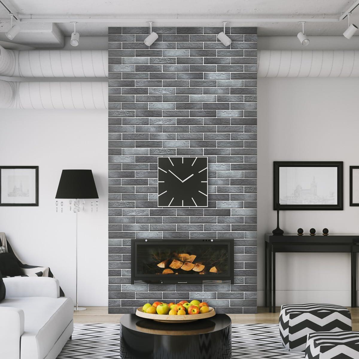 Revestimiento de Ladrillo Falso TORURAL 3D Gris Blanqueado 100 Unidades