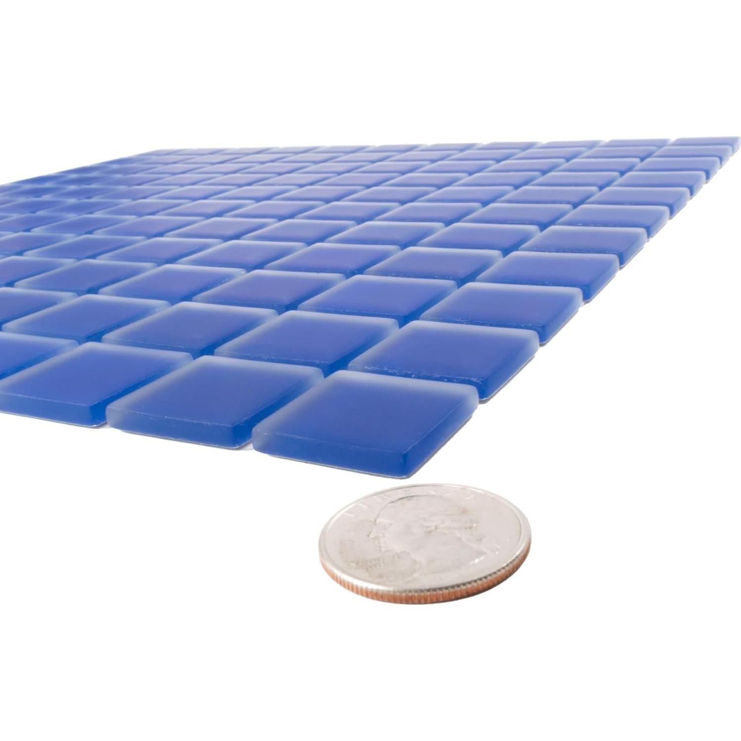 Azulejo de Mosaico de Vidrio Tile Club 0.90 m² Azul Cobalto