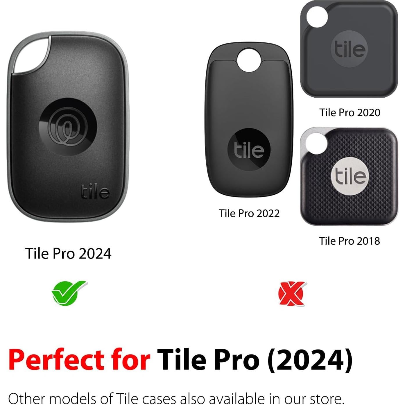 Funda de Silicona para Tile Pro 2024 - 2 Paquetes Negro/Azul