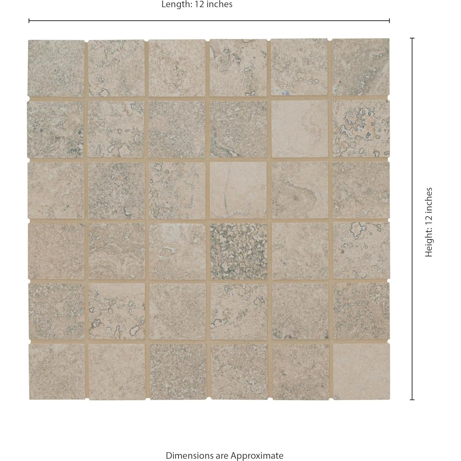 Azulejo de Porcelana Mate MSI Gris Leyenda 30.48x30.48 cm