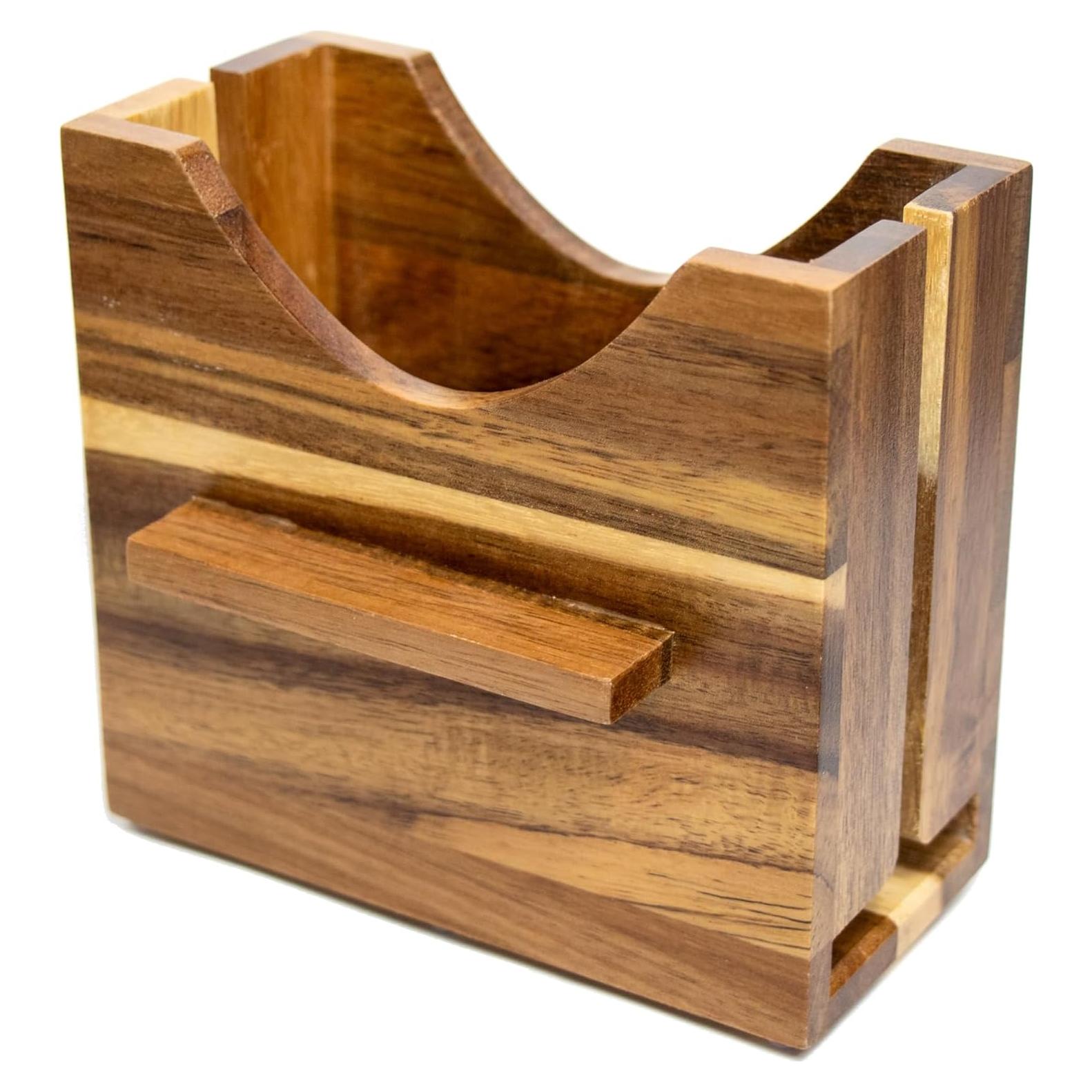 Cortador de Bagels Grande de Madera de Acacia Lily In The Valley