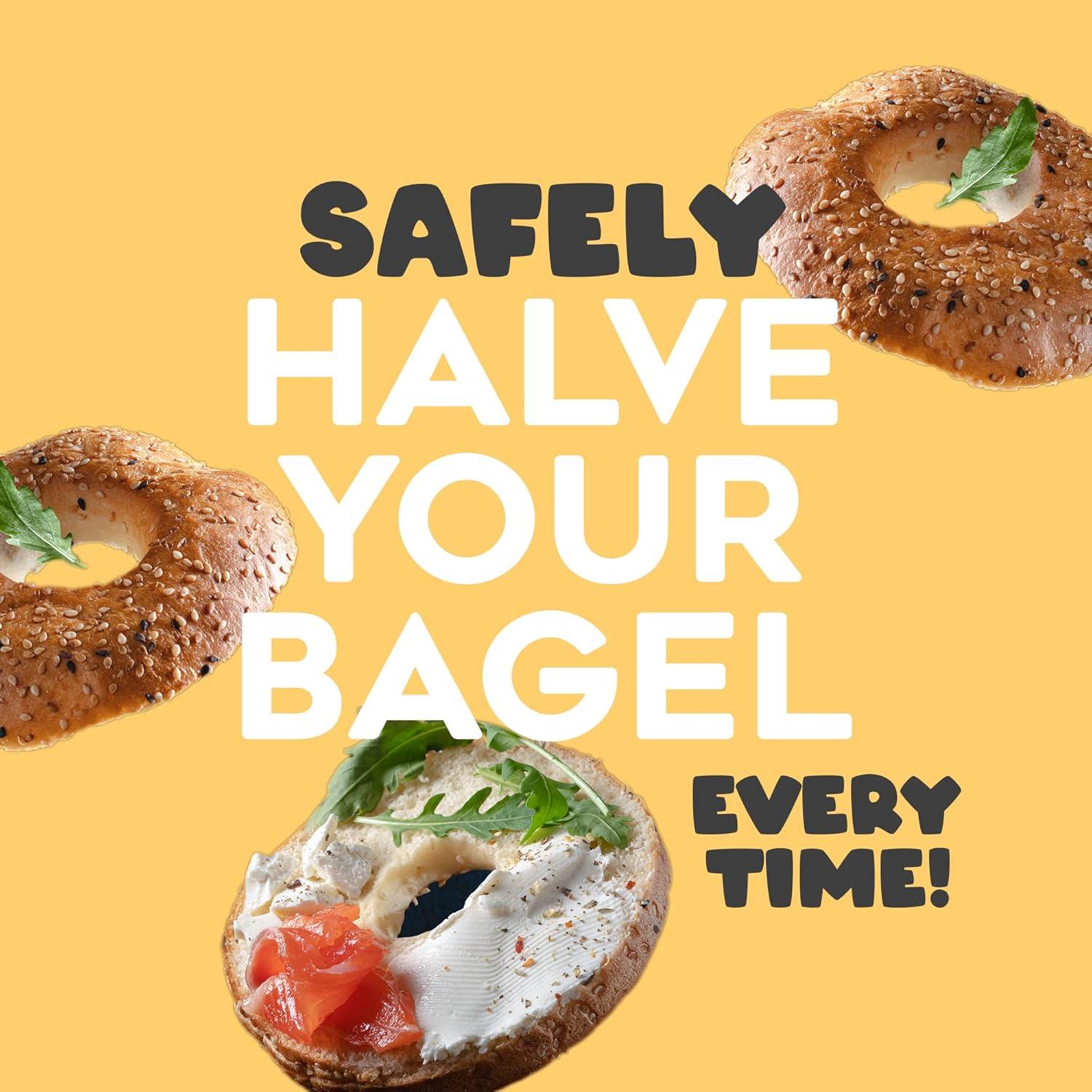 Cortador de Bagels Halve Your Bagel Blanco Apto para Lavavajillas