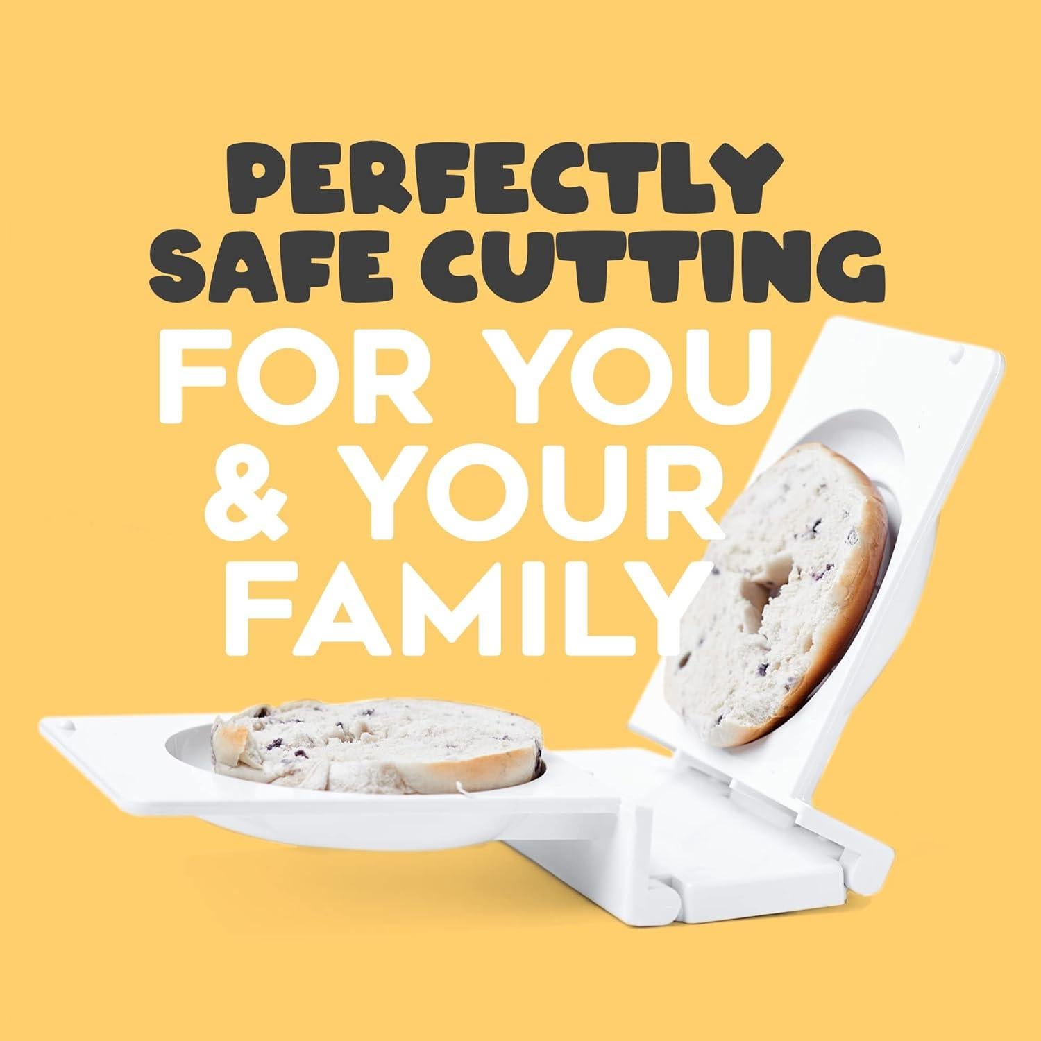 Cortador de Bagels Halve Your Bagel Blanco Apto para Lavavajillas