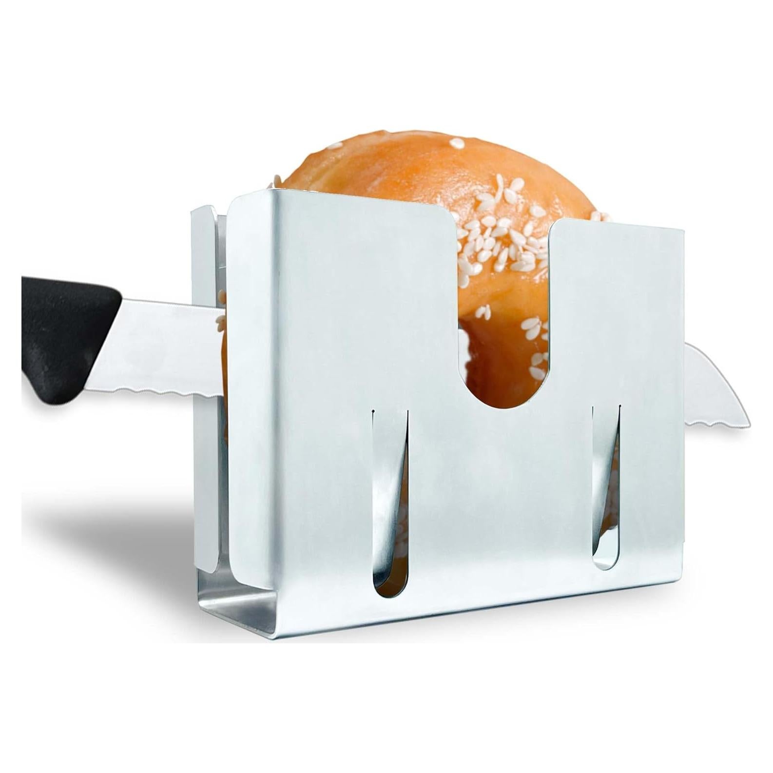 Cortador de Bagels BUNNYBOO de Acero Inoxidable Ajustable