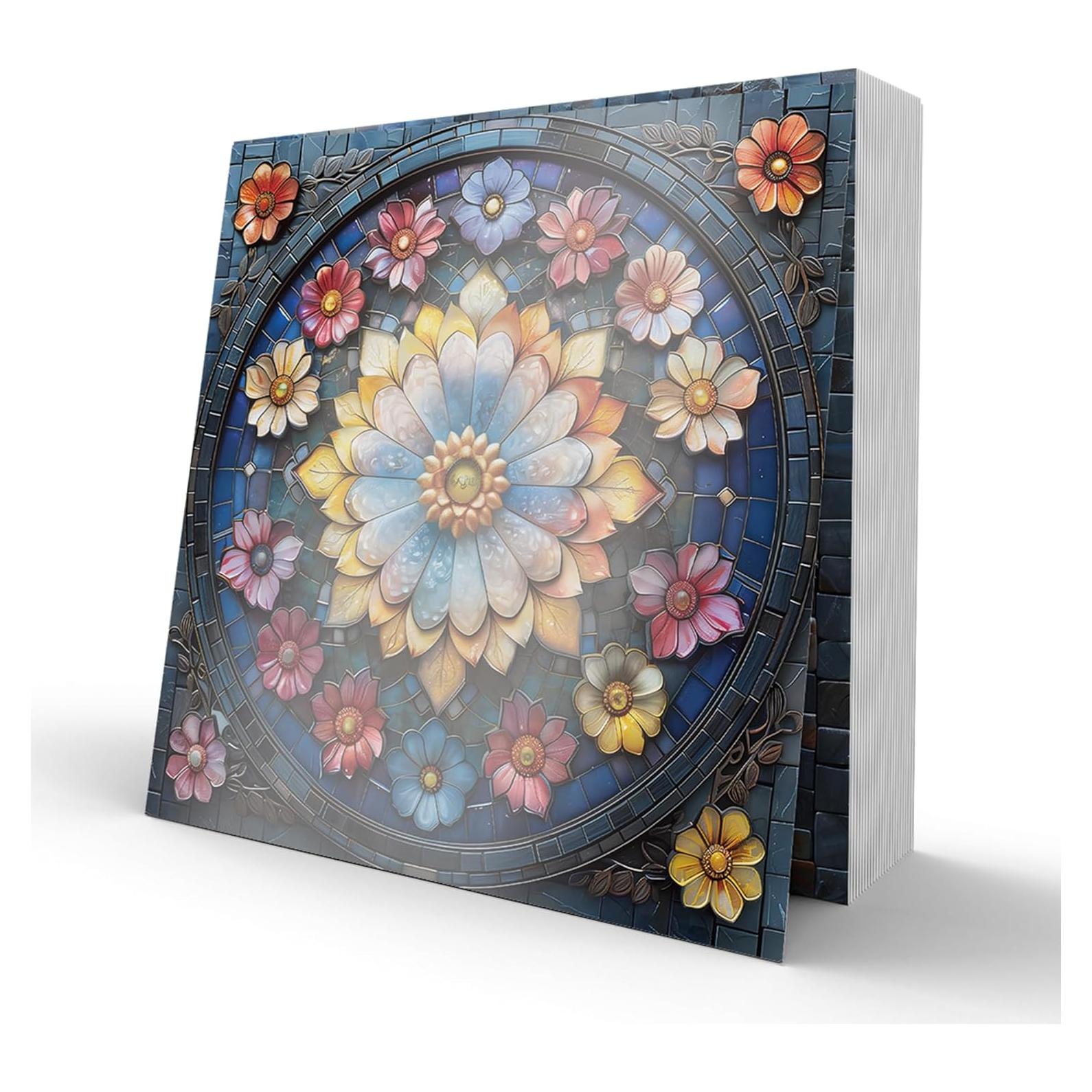 Calcomanías de Azulejos 15x15cm ViibXfans - 24 Piezas Floral