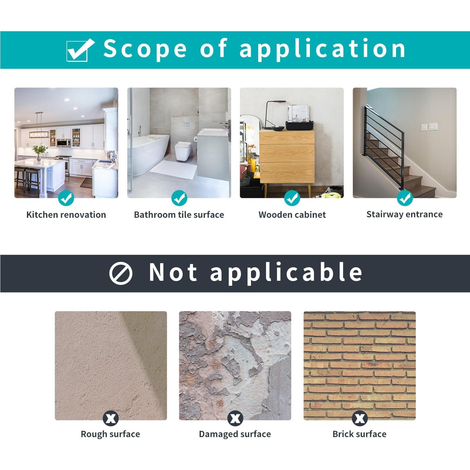 Calcomanías de Azulejos 15x15cm ViibXfans - 24 Piezas Floral