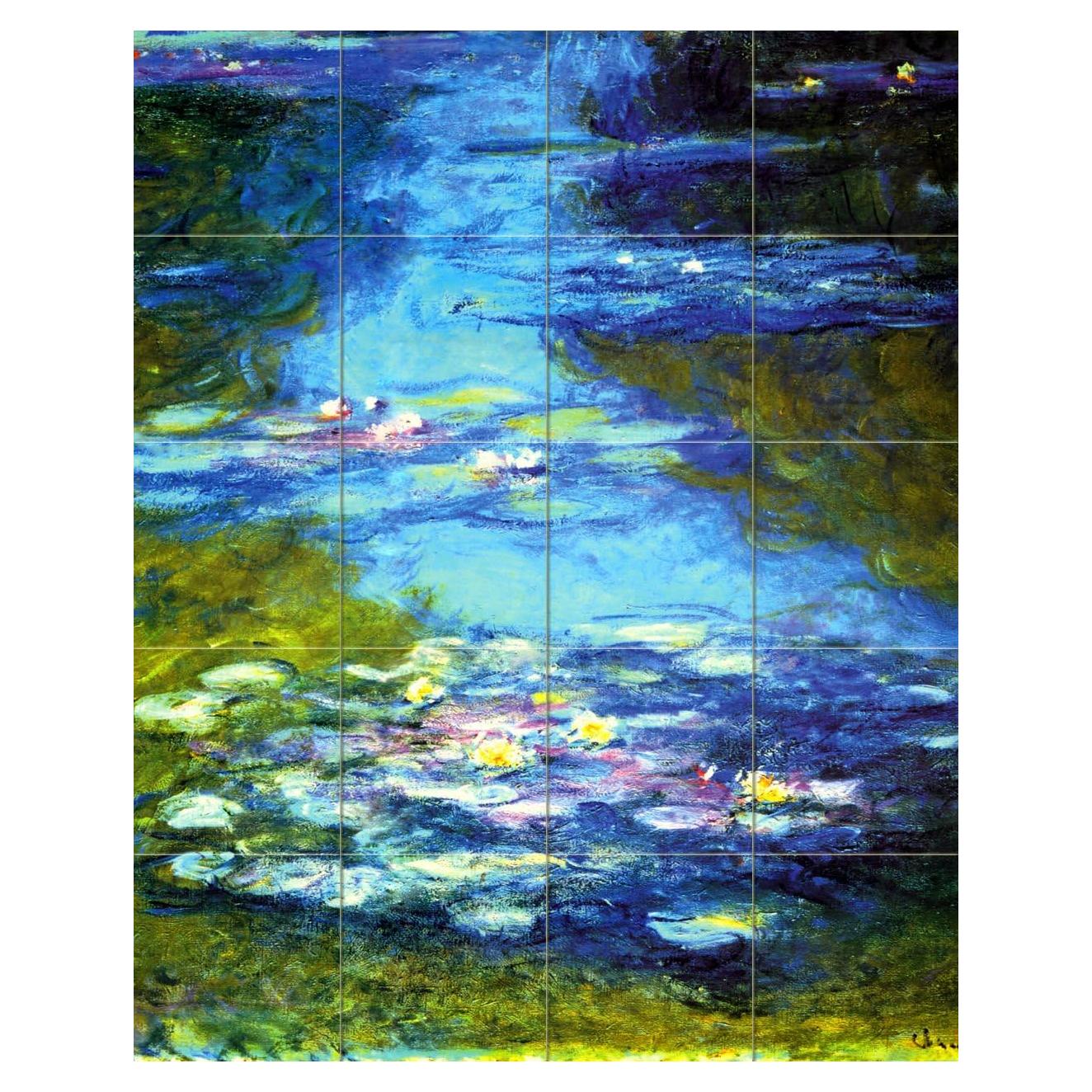 Mural de Azulejos Cerámico FlekmanArt Floral 53.98x43.18cm