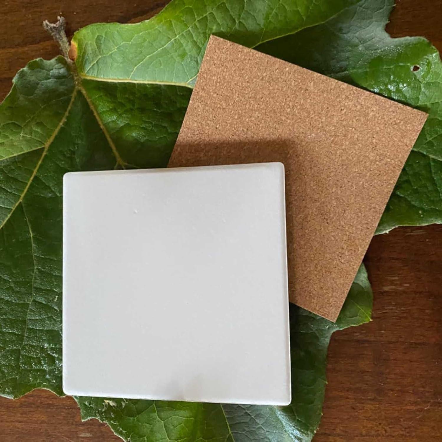 Posavasos de Cerámica HOZEON 45 Piezas 10.16 cm Blanco