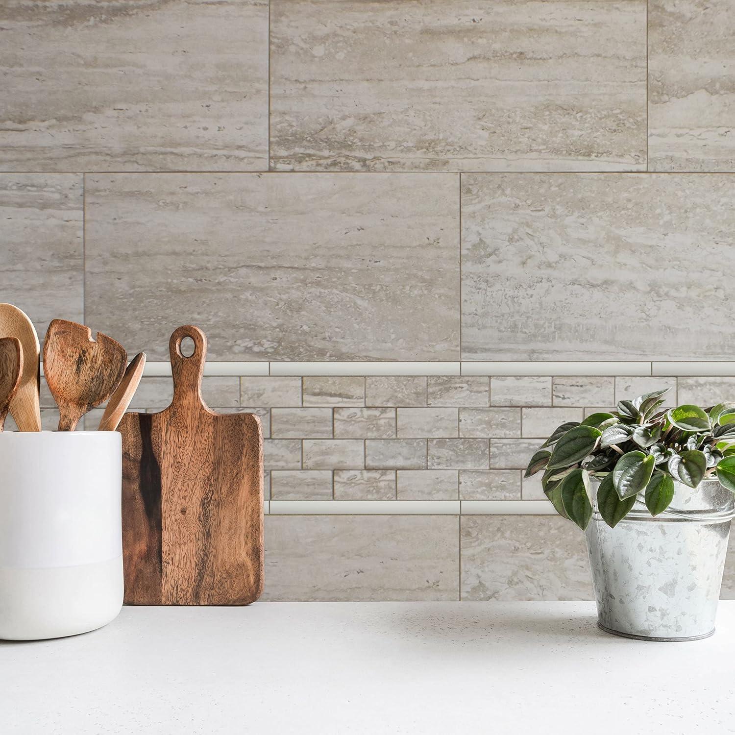 Moldura de Azulejo en Esquina Questech Gris Mate 30.48 cm Paquete de 6