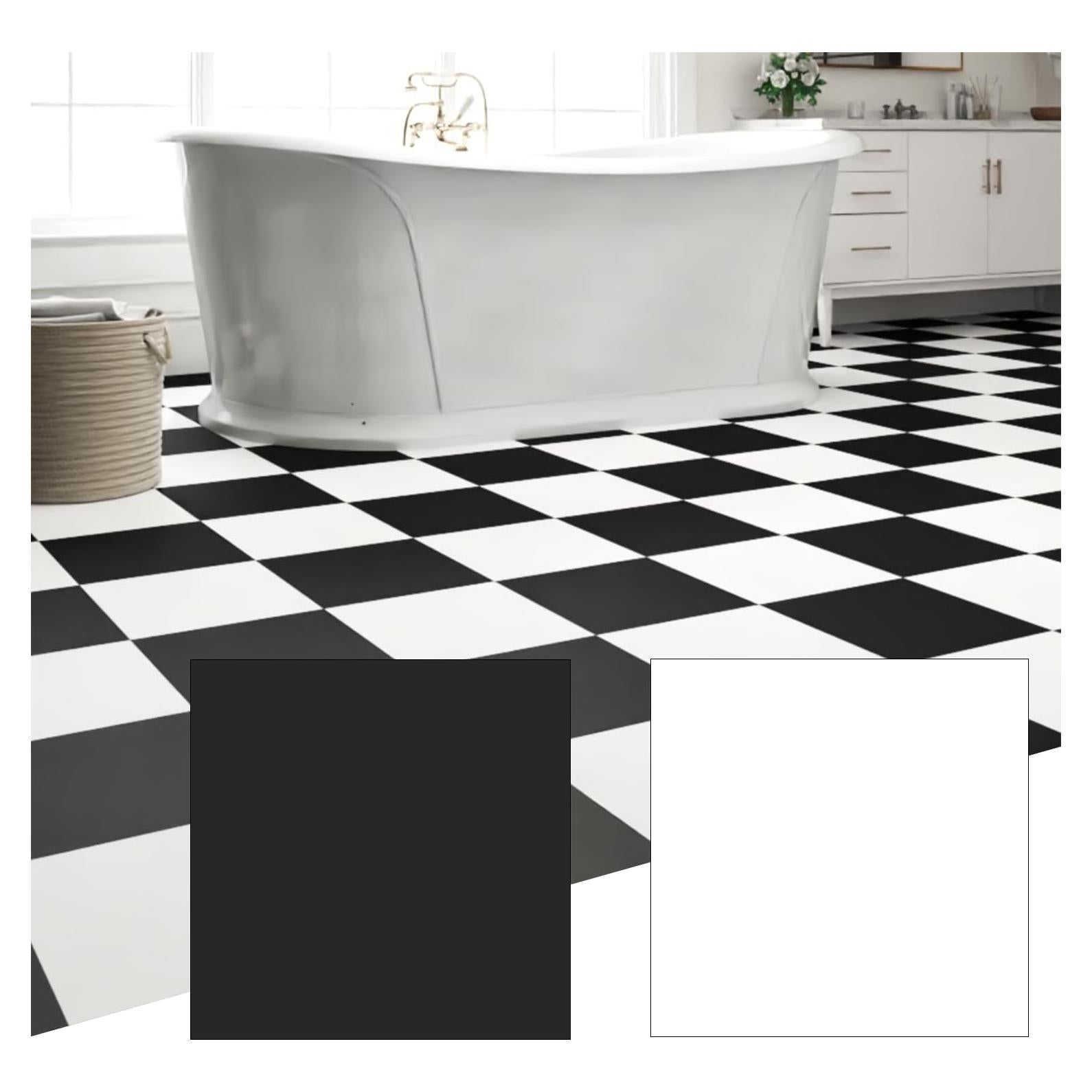 Paquete de 40 baldosas de vinilo autoadhesivas ZRJT 30.48 cm