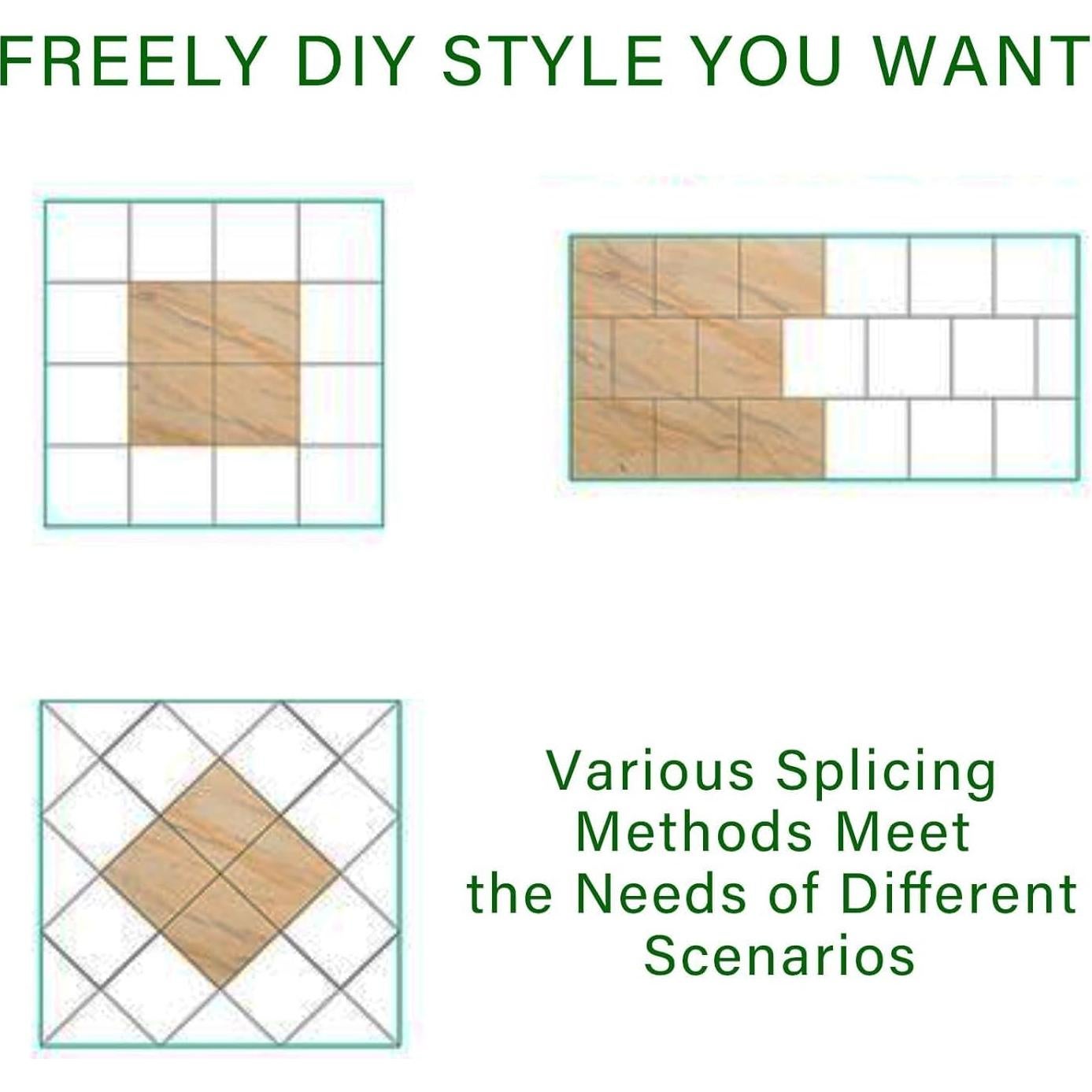 Paquete de 40 baldosas de vinilo autoadhesivas ZRJT 30.48 cm