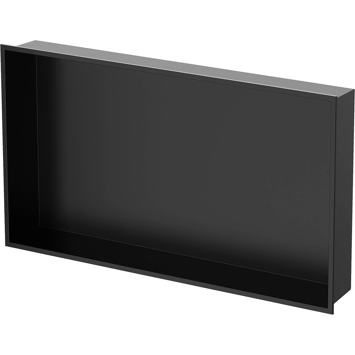 Nicho de Ducha Homevacious 71x40 cm Acero Inoxidable Negro Mate