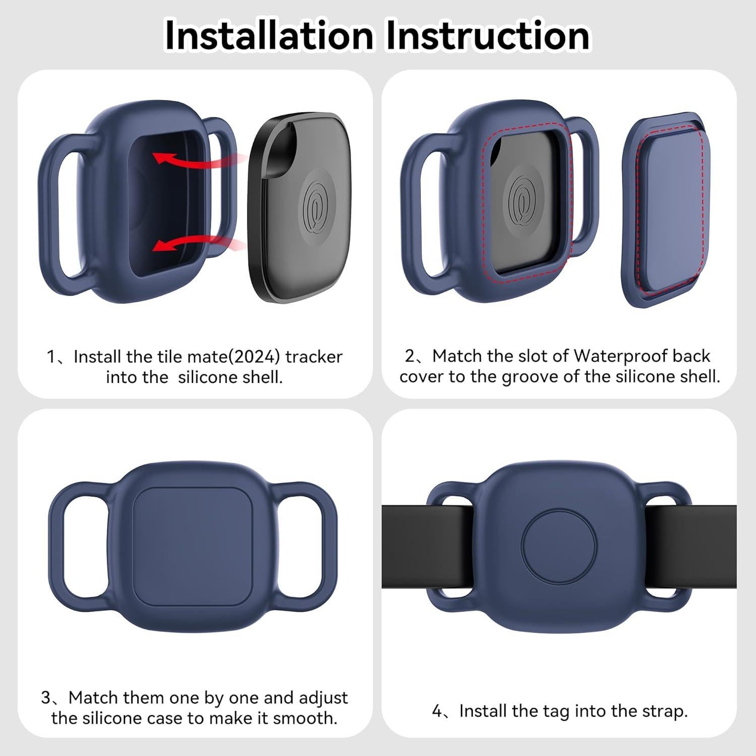 Funda Protectora DDJ para Rastreador Tile Mate 2024/2022 - 2-Pack