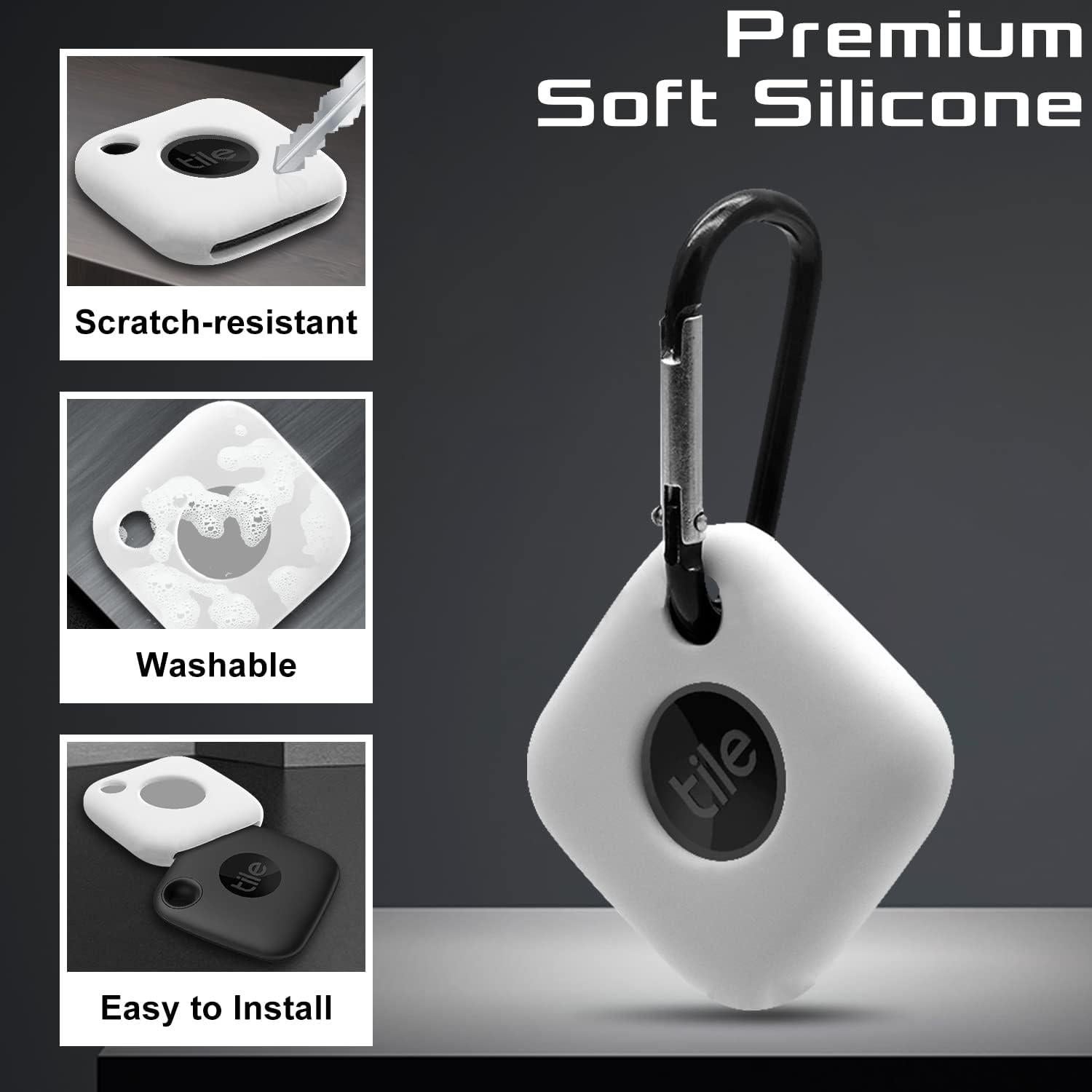 Funda de Silicona Seltureone para Tile Mate 2022/2024 Blanca