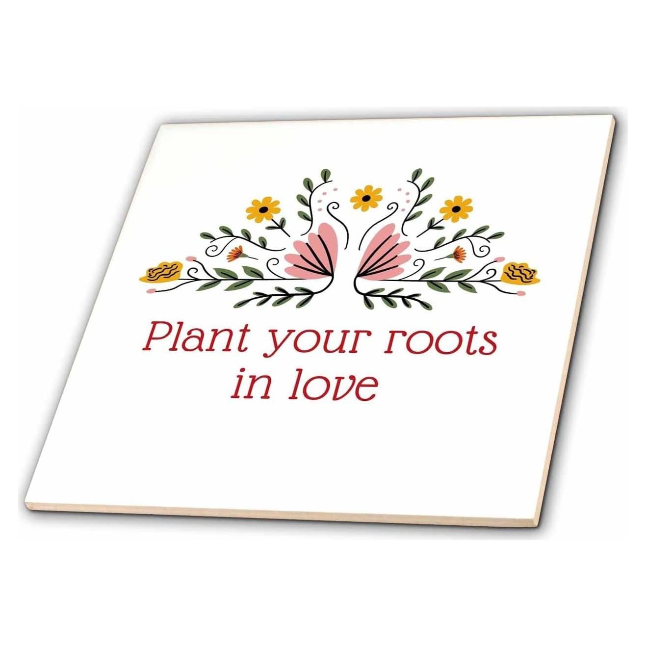 Azulejo de Vidrio 20x20 cm 3dRose Dinosaurio Multicolor