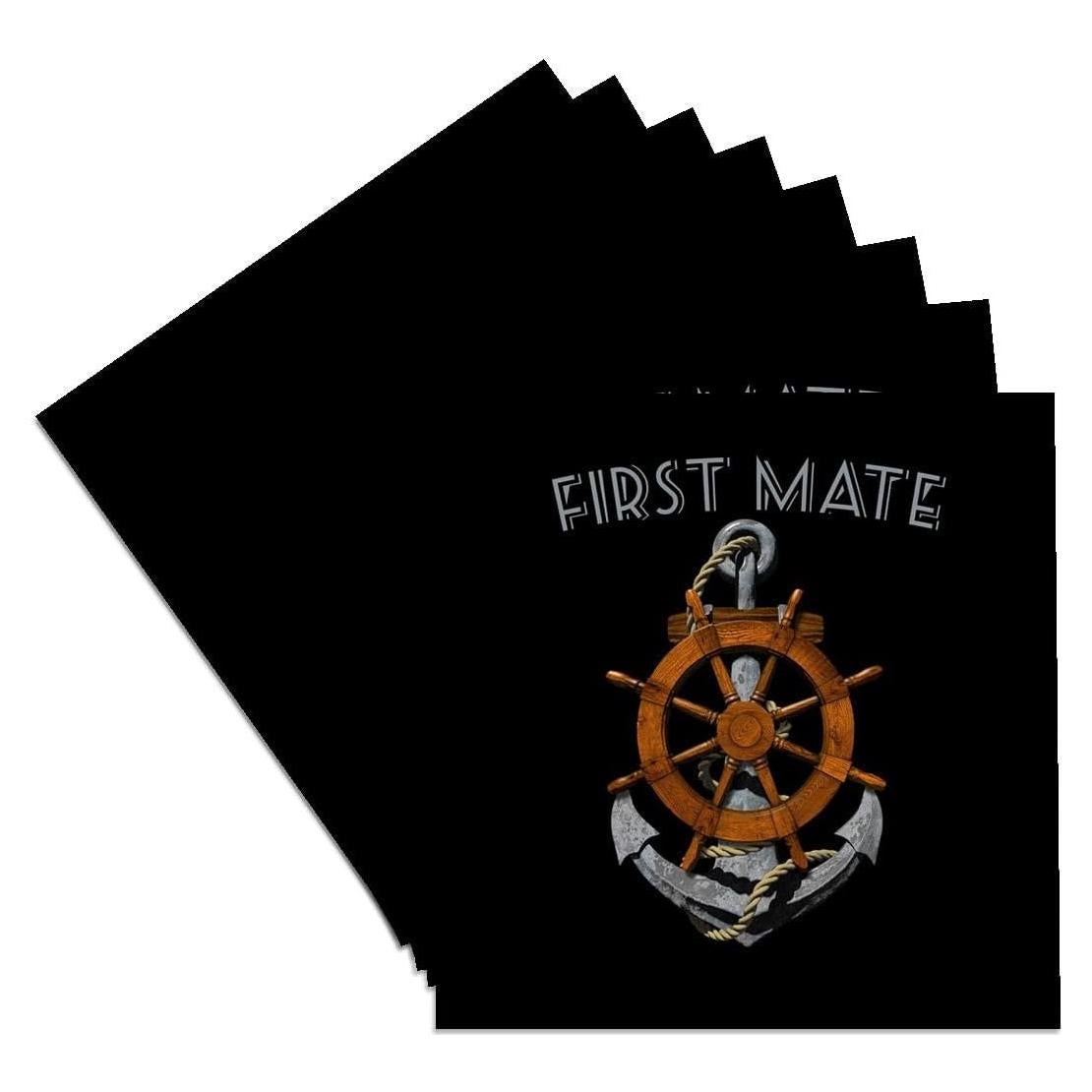 Juego de 8 Posavasos de Cerámica 3dRose Diseño Náutico