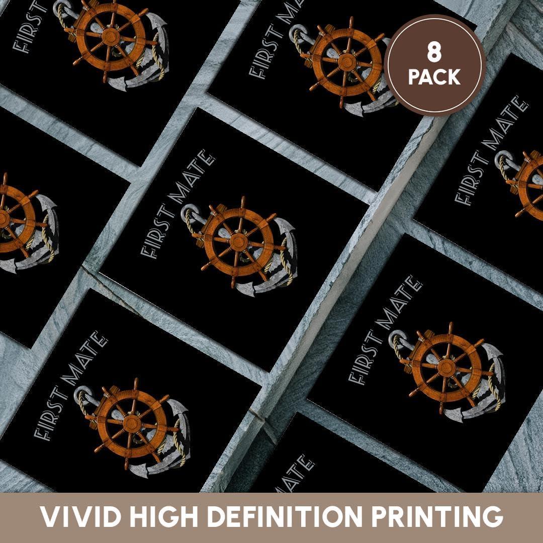 Juego de 8 Posavasos de Cerámica 3dRose Diseño Náutico