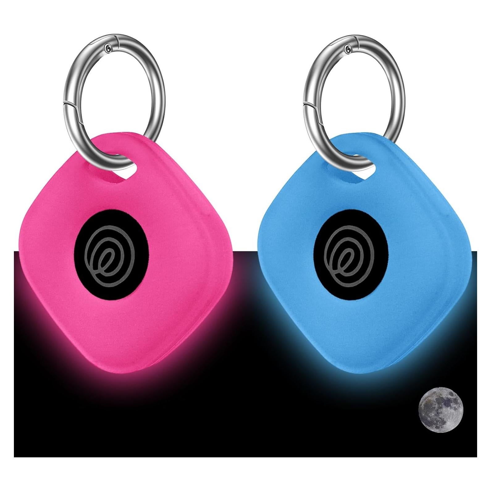 Funda de Silicona para Tile Mate 2024 - 2 Paquetes Azul/Rosa