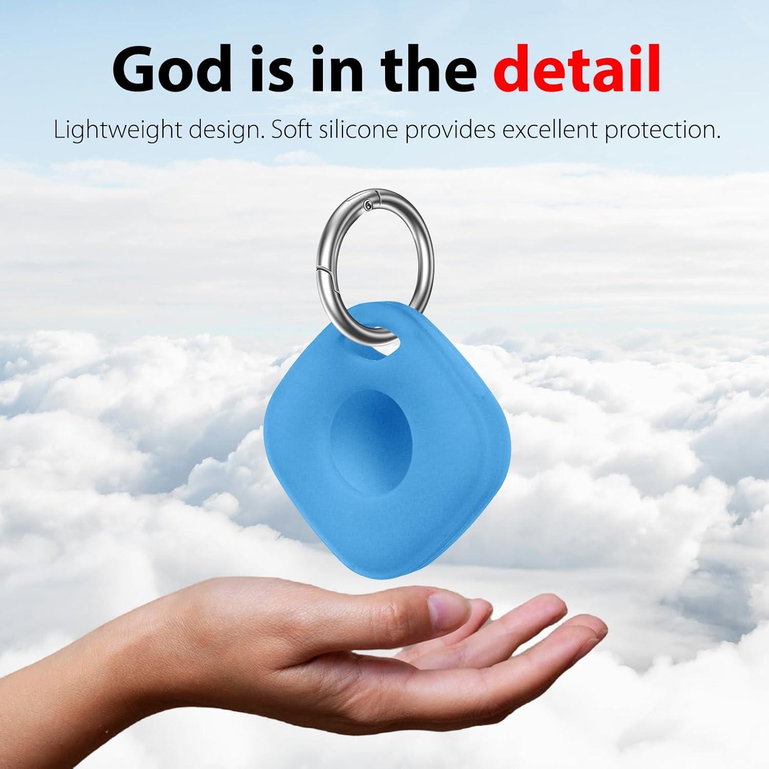 Funda de Silicona para Tile Mate 2024 - 2 Paquetes Azul/Rosa