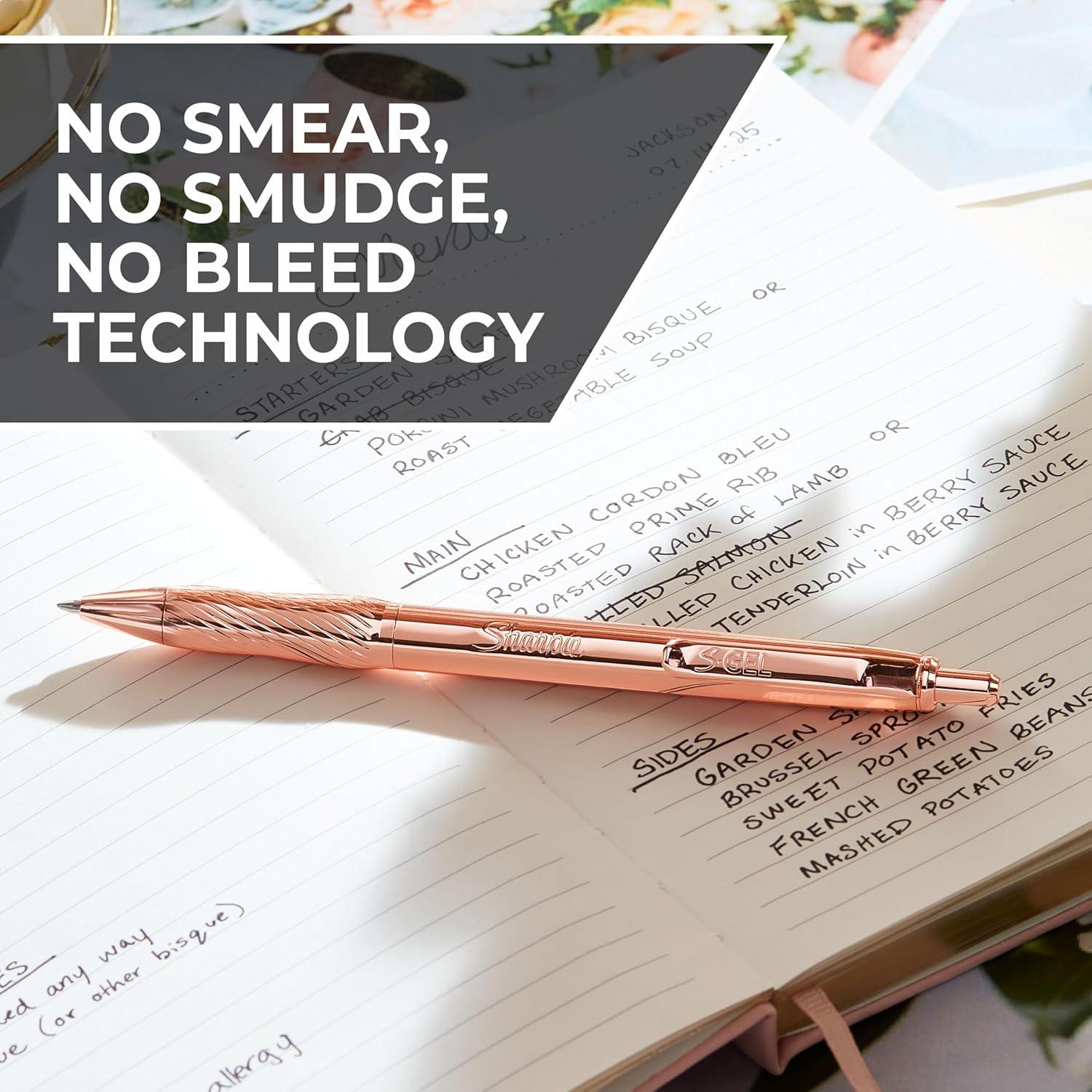 Bolígrafo Gel Sharpie S-Gel Cobre 0.7mm Tinta Negra Recargable