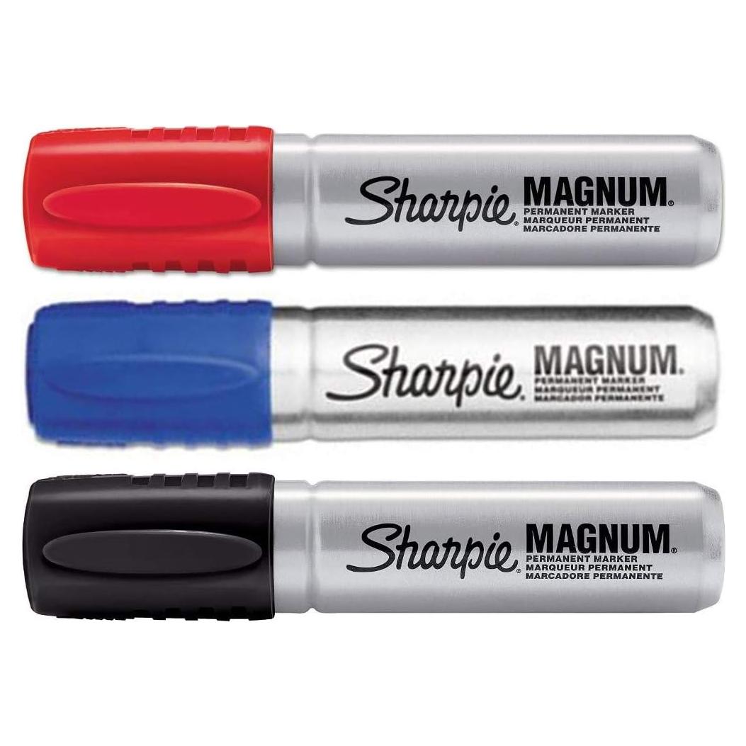 Marcadores Permanentes Sharpie Magnum - Paquete de 3 Colores