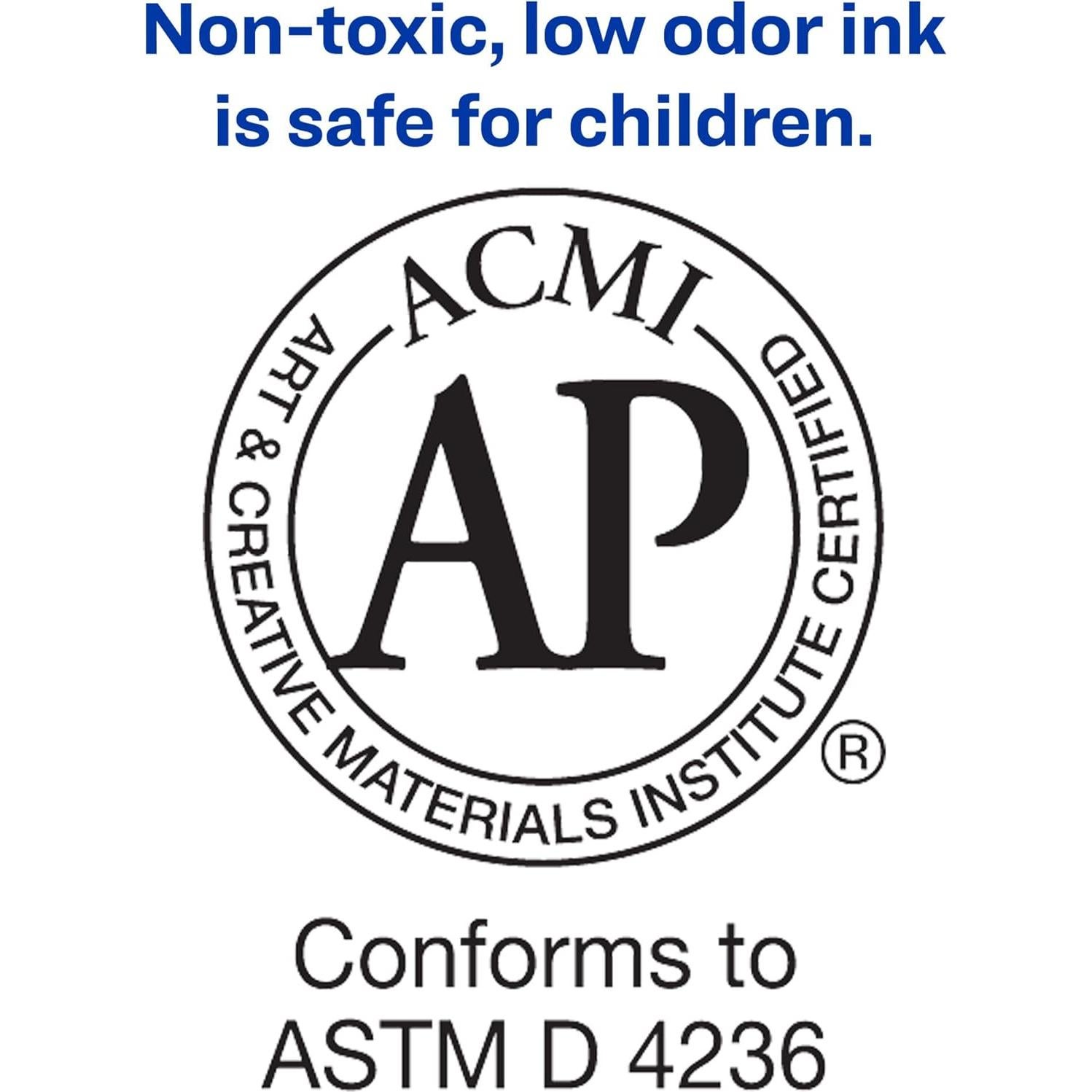 Marcadores Permanentes Avery Marks-A-Lot 12 Unidades Punta Cincel