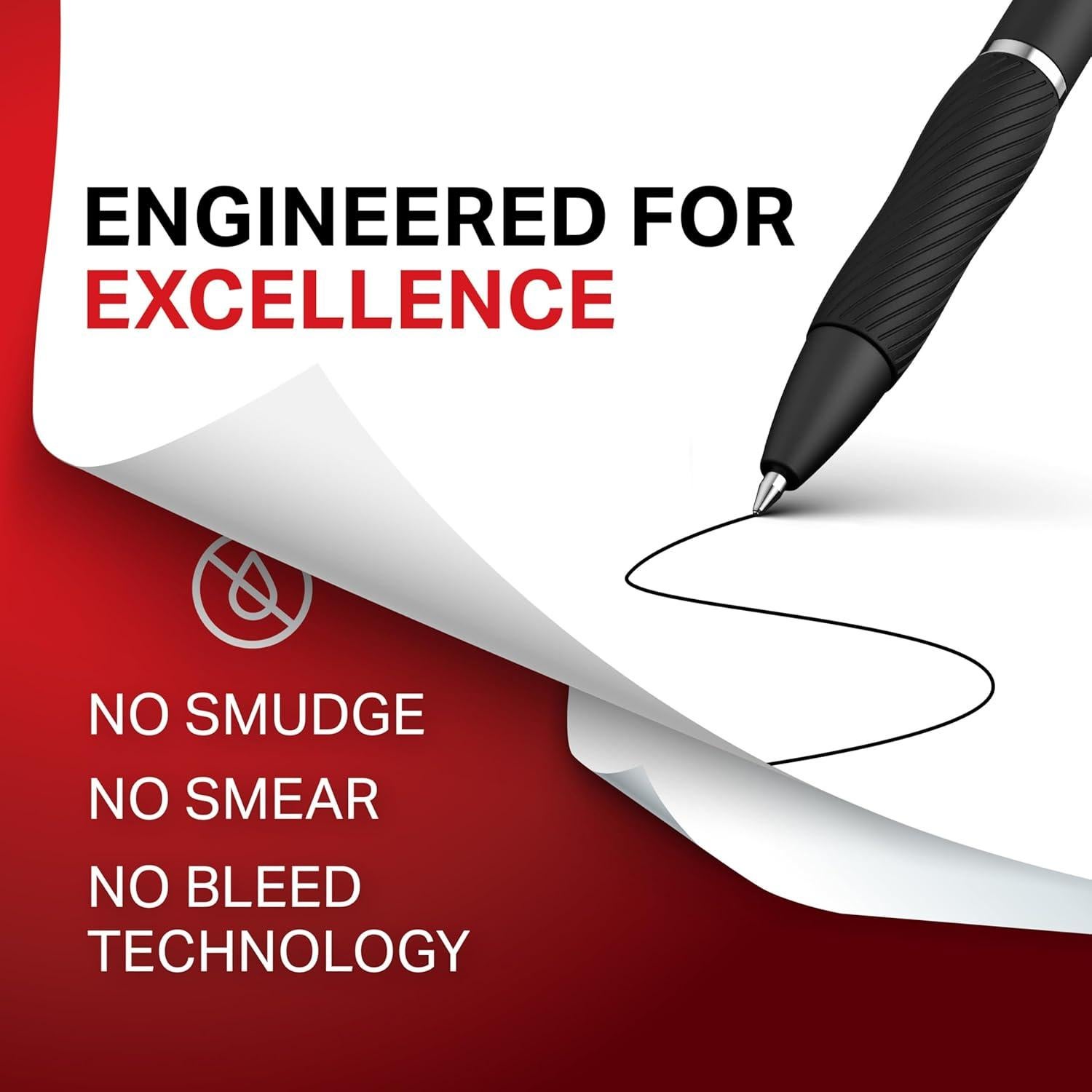 Bolígrafos de Gel Sharpie S-Gel 0.38mm Negro 12 Unidades